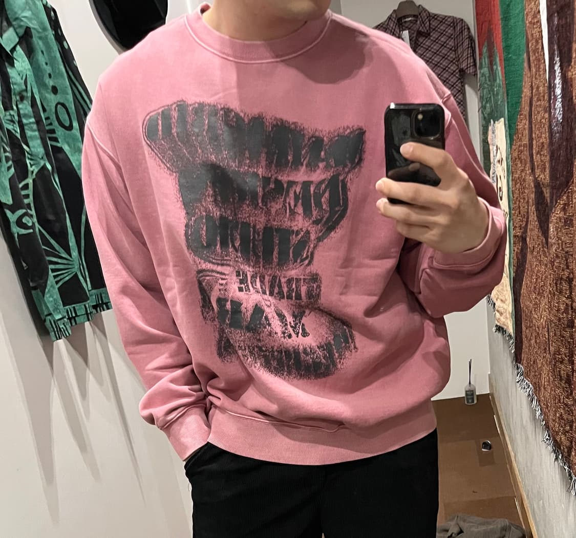 마하그리드 스웻셔츠 핑크 상품이미지2