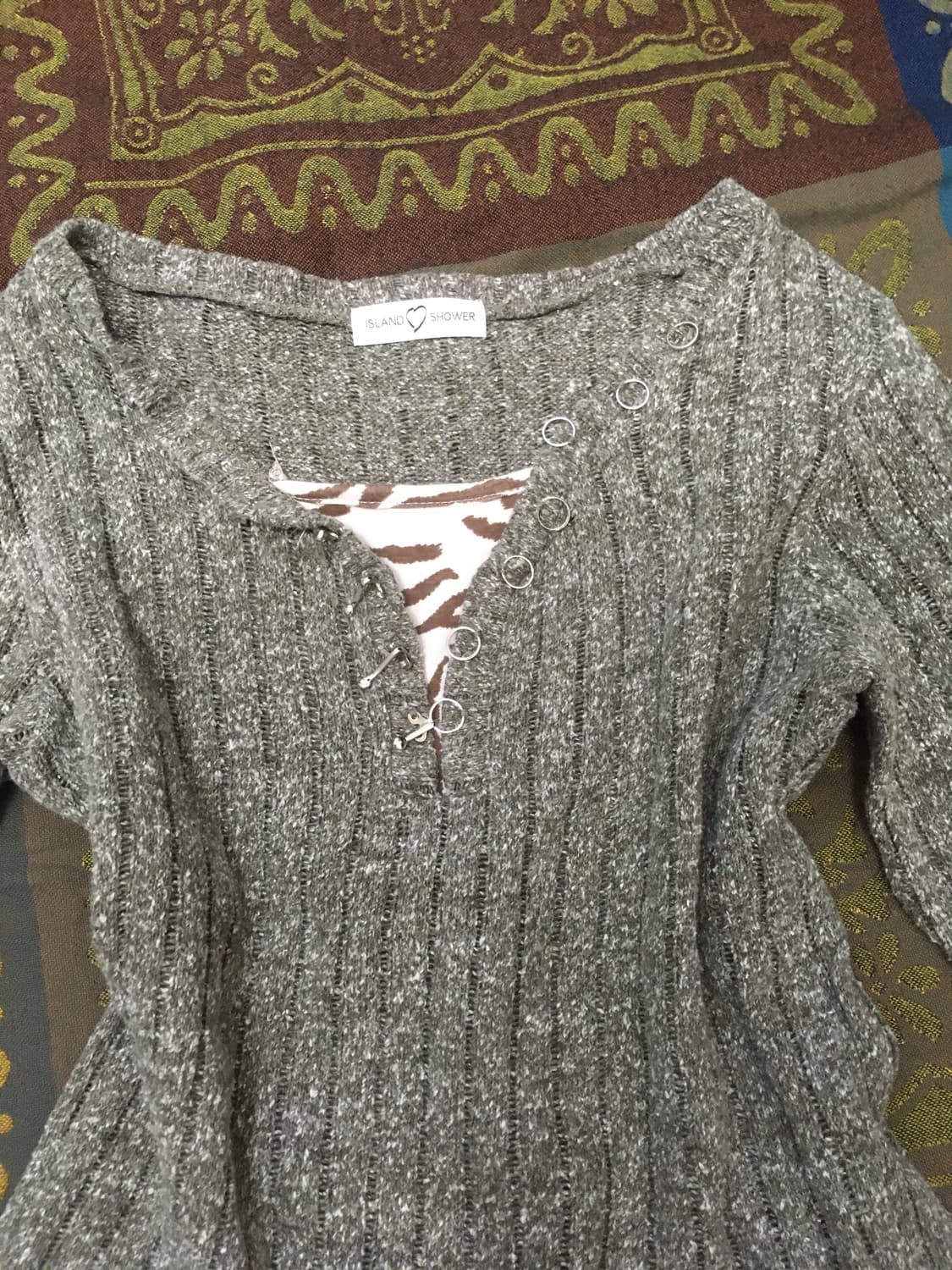 ISLAND<3 SHOWER henley top 상품이미지4