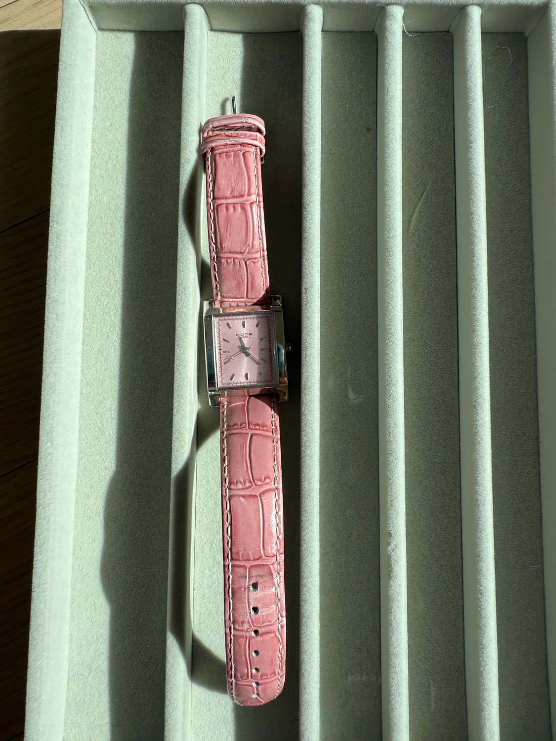 [정가27] FOCE 밀라노 스위스 포체 쿼츠 레더 워치 크로커 까르띠에 상품이미지2