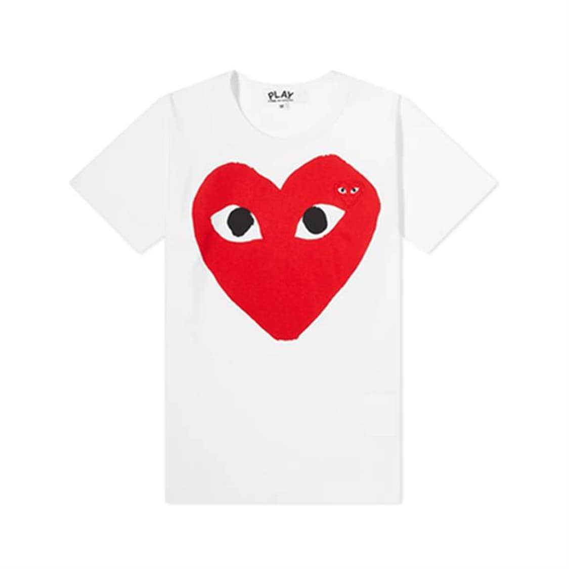 꼼데가르송 레드 빅하트 반팔 티셔츠 상품이미지1