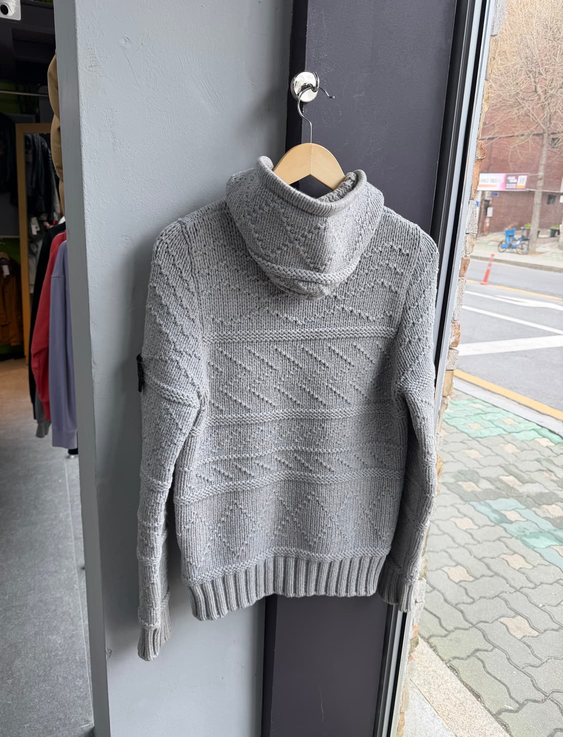 100/ 스톤아일랜드 2000AW 스웻 후드 니트 상품이미지6