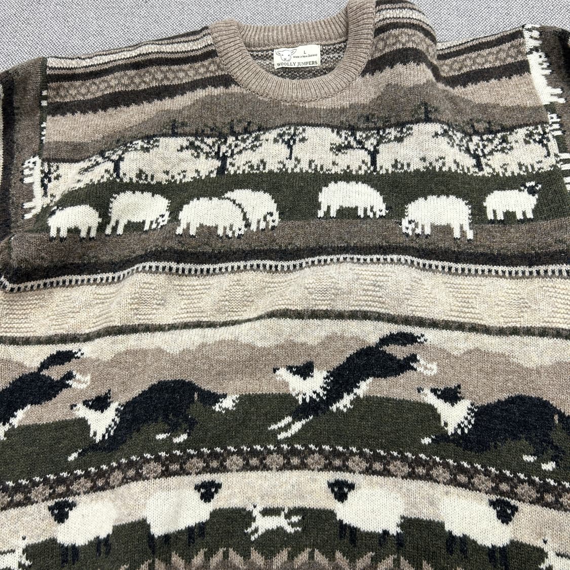 울리점퍼스 보더콜리 울 니트(L) 상품이미지3