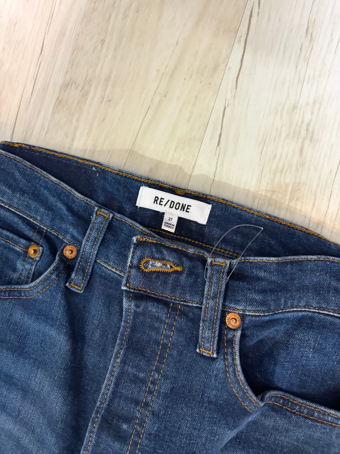 [27] 리던 RE/DONE 데님 청바지 새상품 진청 상품이미지2