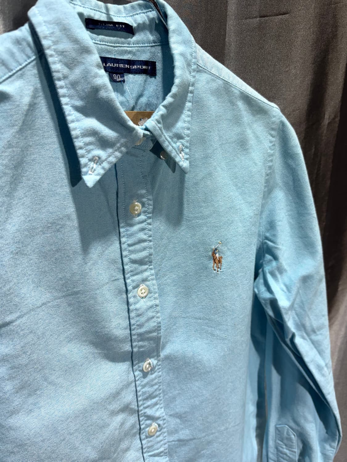 M 폴로랄프로렌 우먼스 스카이블루 코튼 셔츠  상품이미지4
