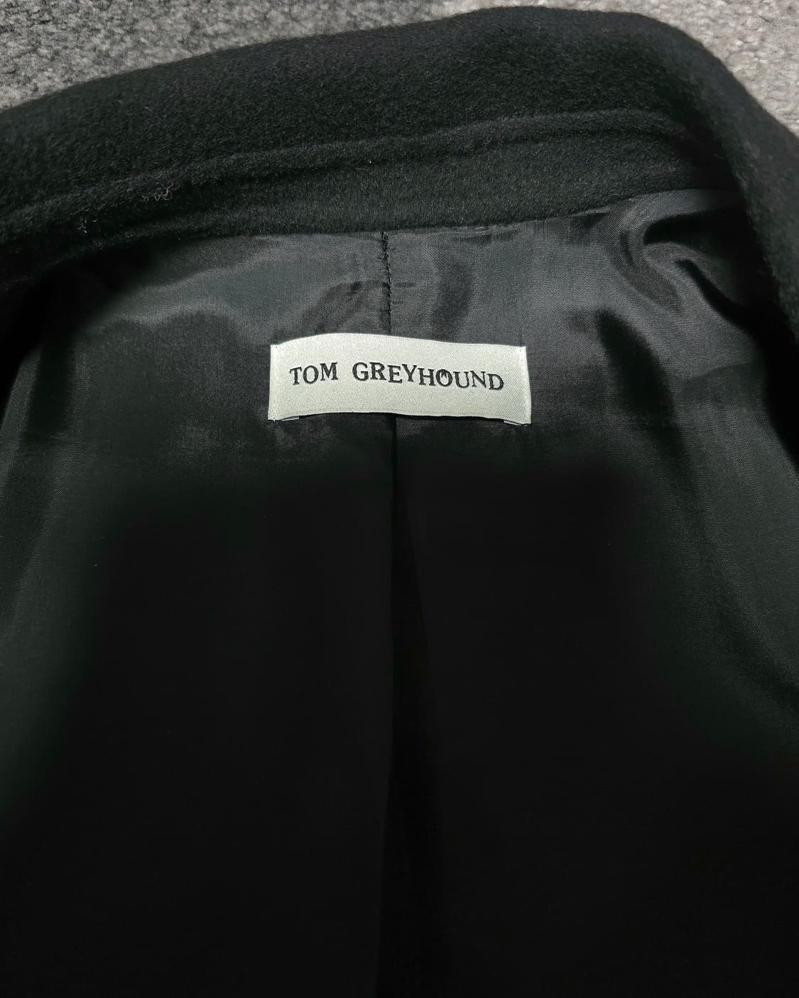 톰그레이하운드 블랙 울캐시 더블 코트 상품이미지3