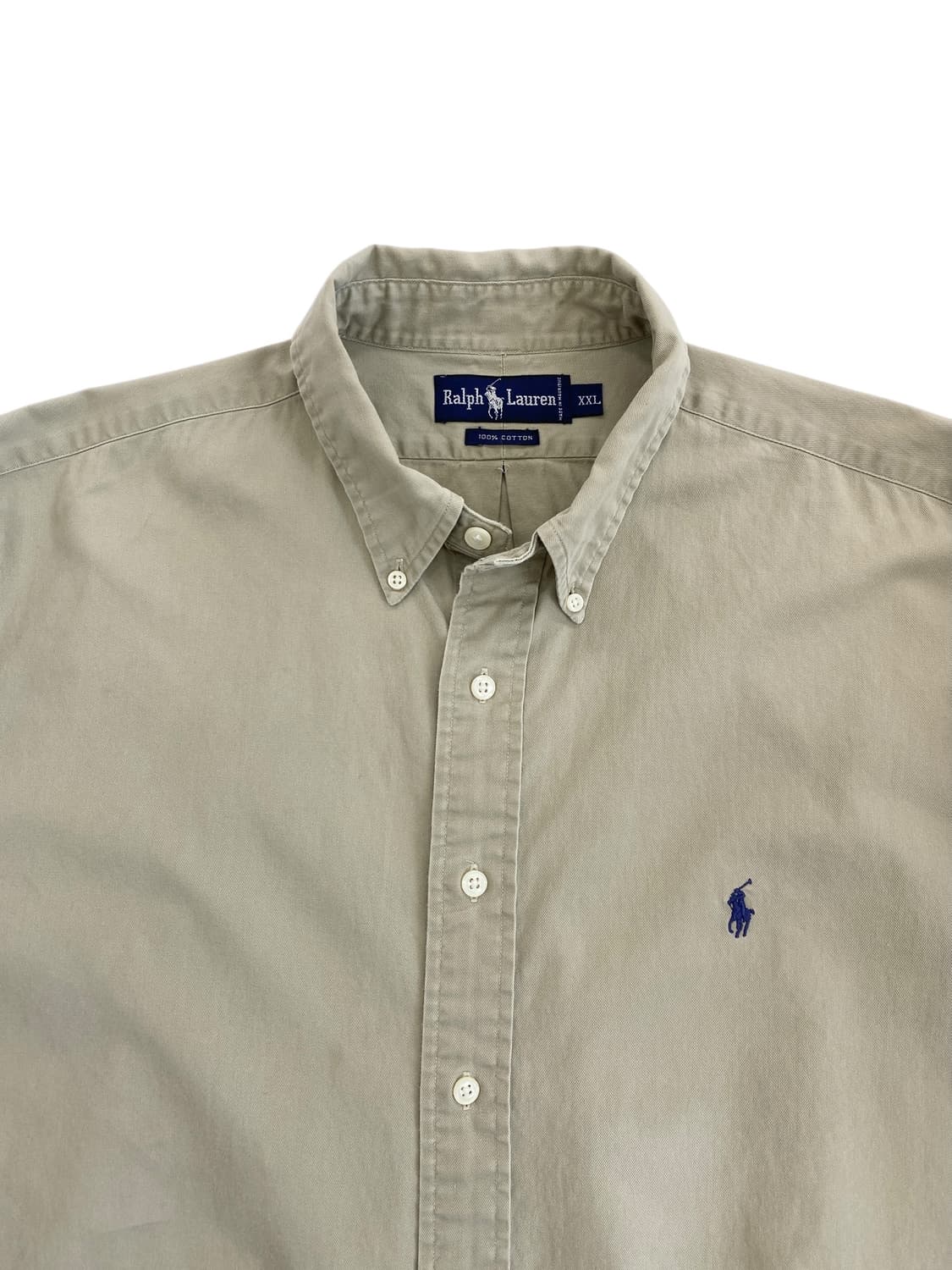 90‘s 폴로 트윌 코튼 버튼 다운 셔츠 상품이미지3