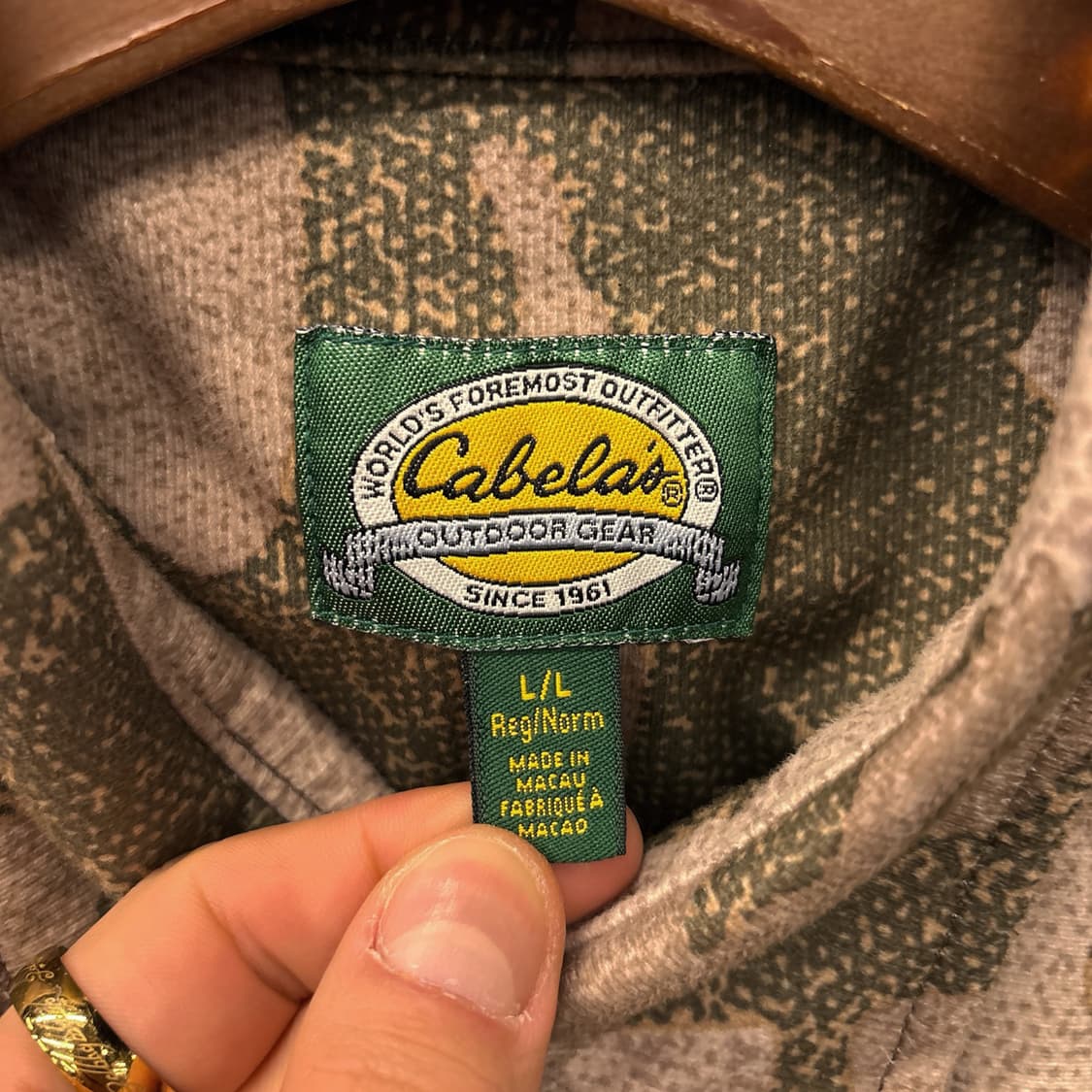 90s 카벨라스 데저트카모 플란넬 워크 셔츠 플랩포켓 N1037 상품이미지8
