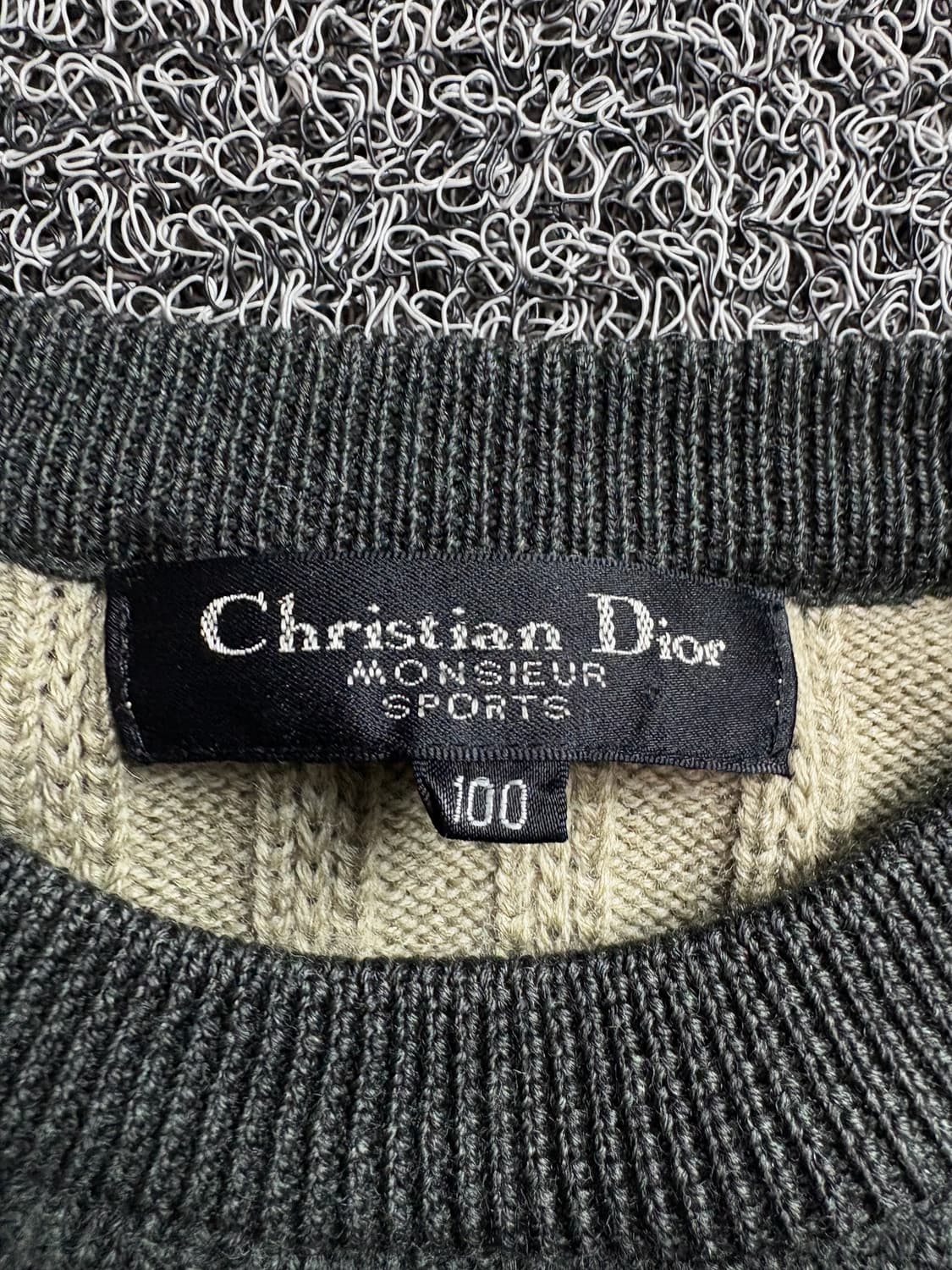 90s 크리스찬 디올 가죽 패치 로고 아카이브 스웨터 2569 상품이미지3
