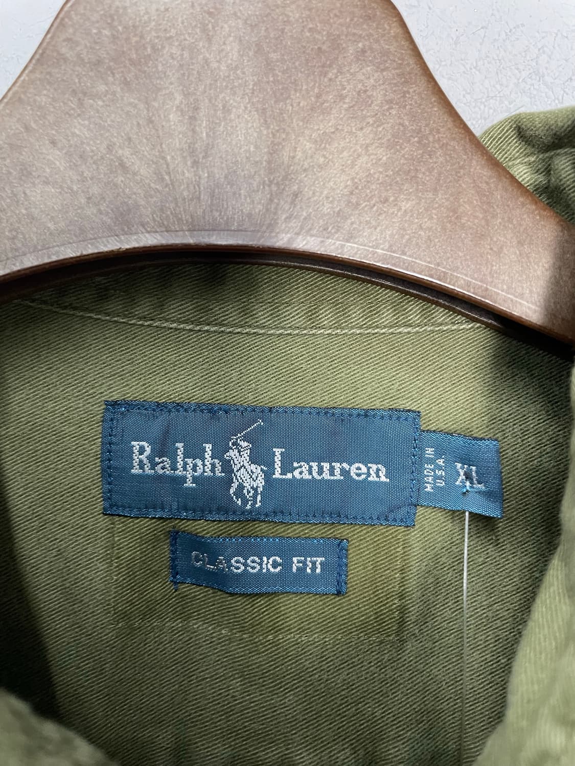 폴로 랄프로렌 올리브 반팔 셔츠 H2454 상품이미지5