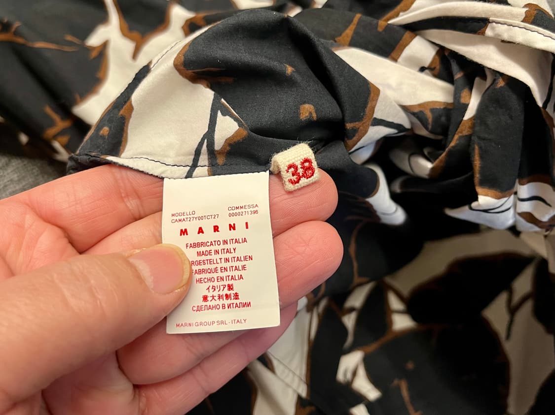 [66] 마르니 패턴 블라우스 38  상품이미지5