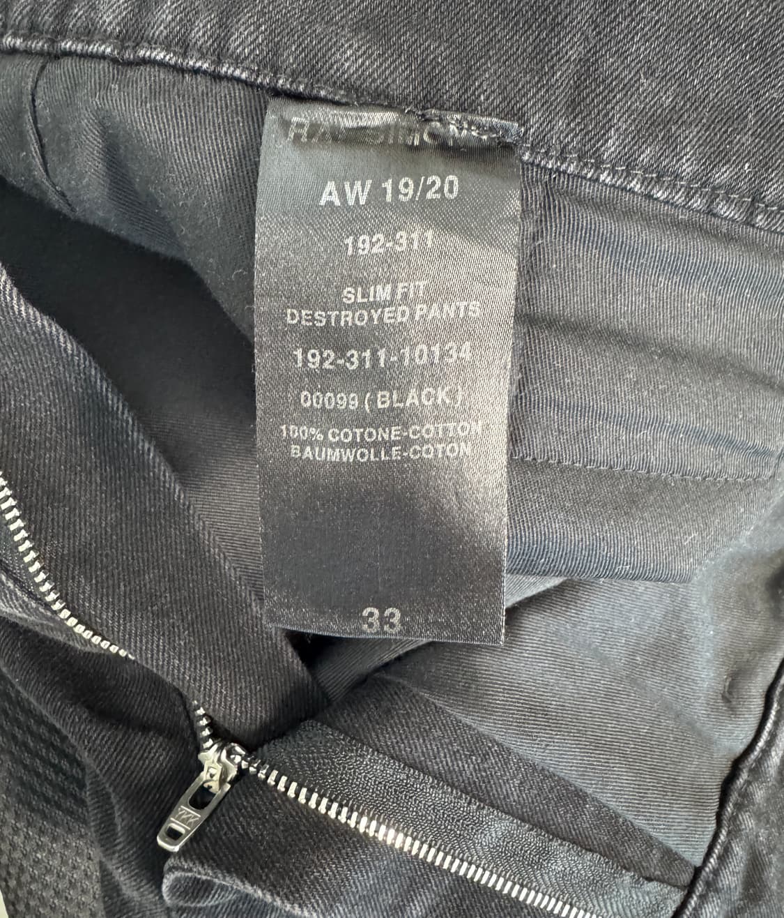 RAF SIMONS 라프시몬스 19/20 slim destroyed 33 상품이미지9