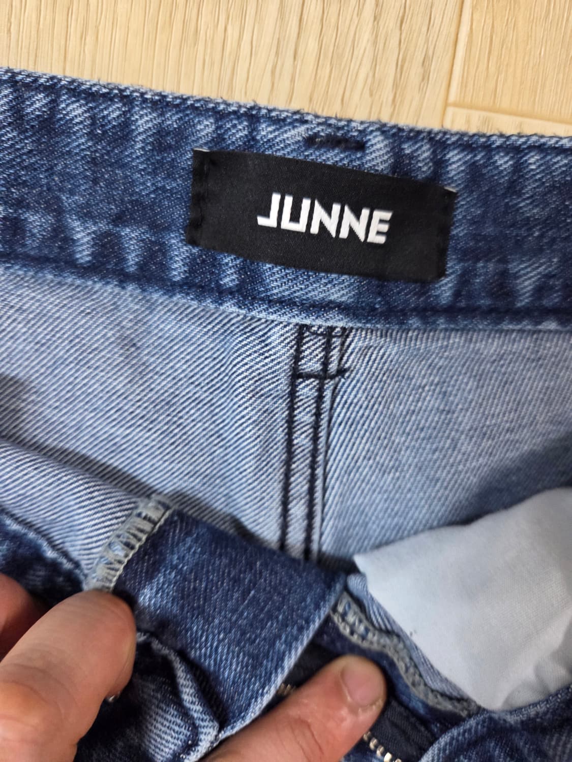 준느 와이드 데님 팬츠 L  상품이미지2