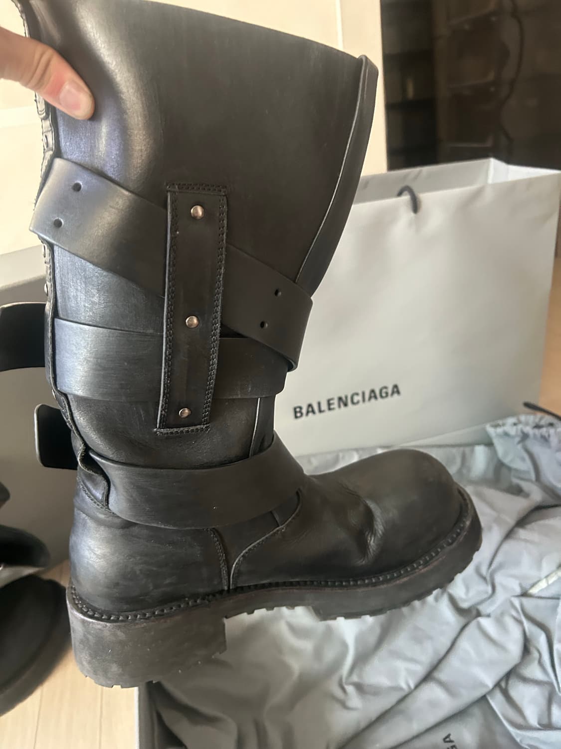 발렌시아가 베놈 부츠 하이 43 상품이미지5