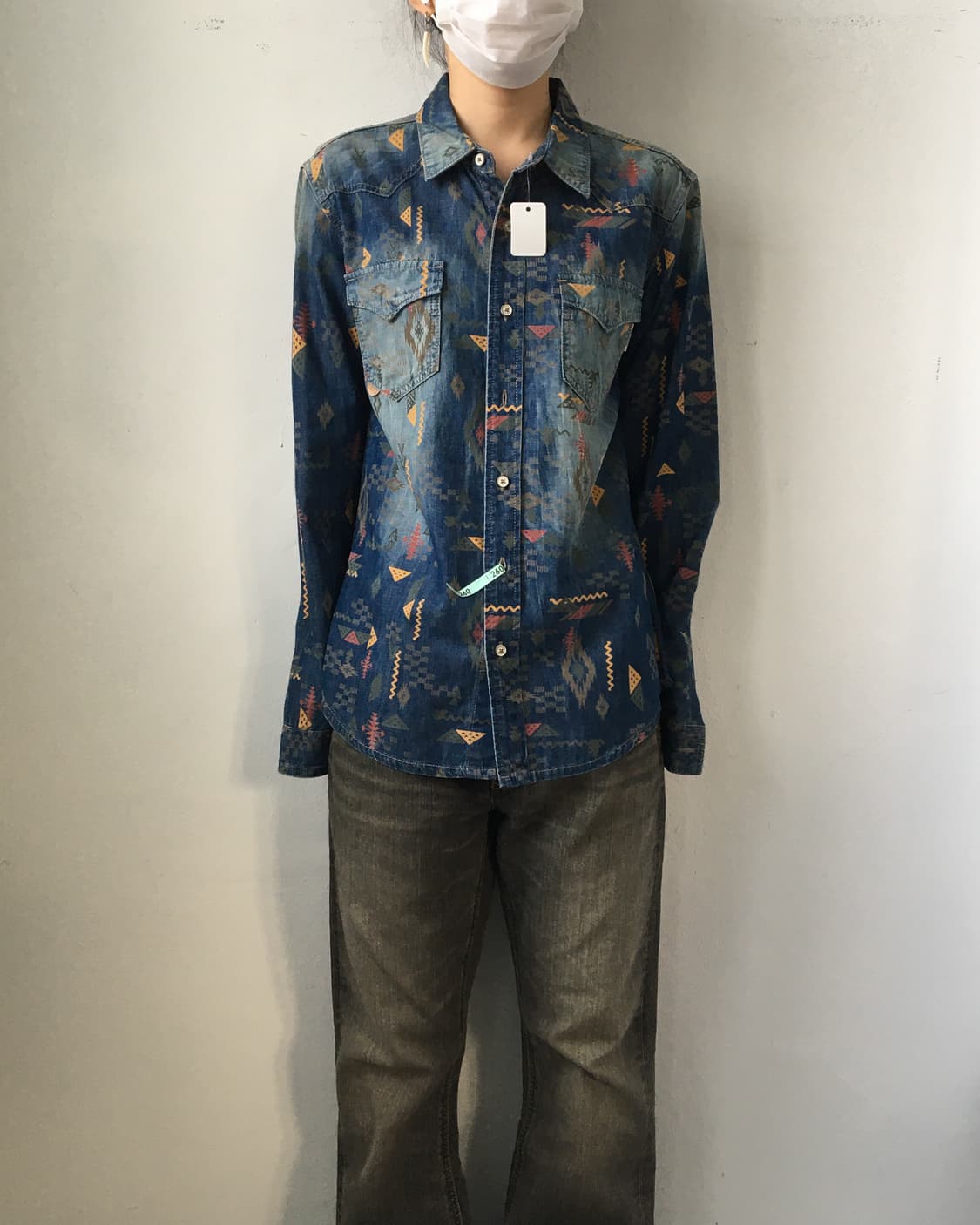 Native pattern shirt 상품이미지1