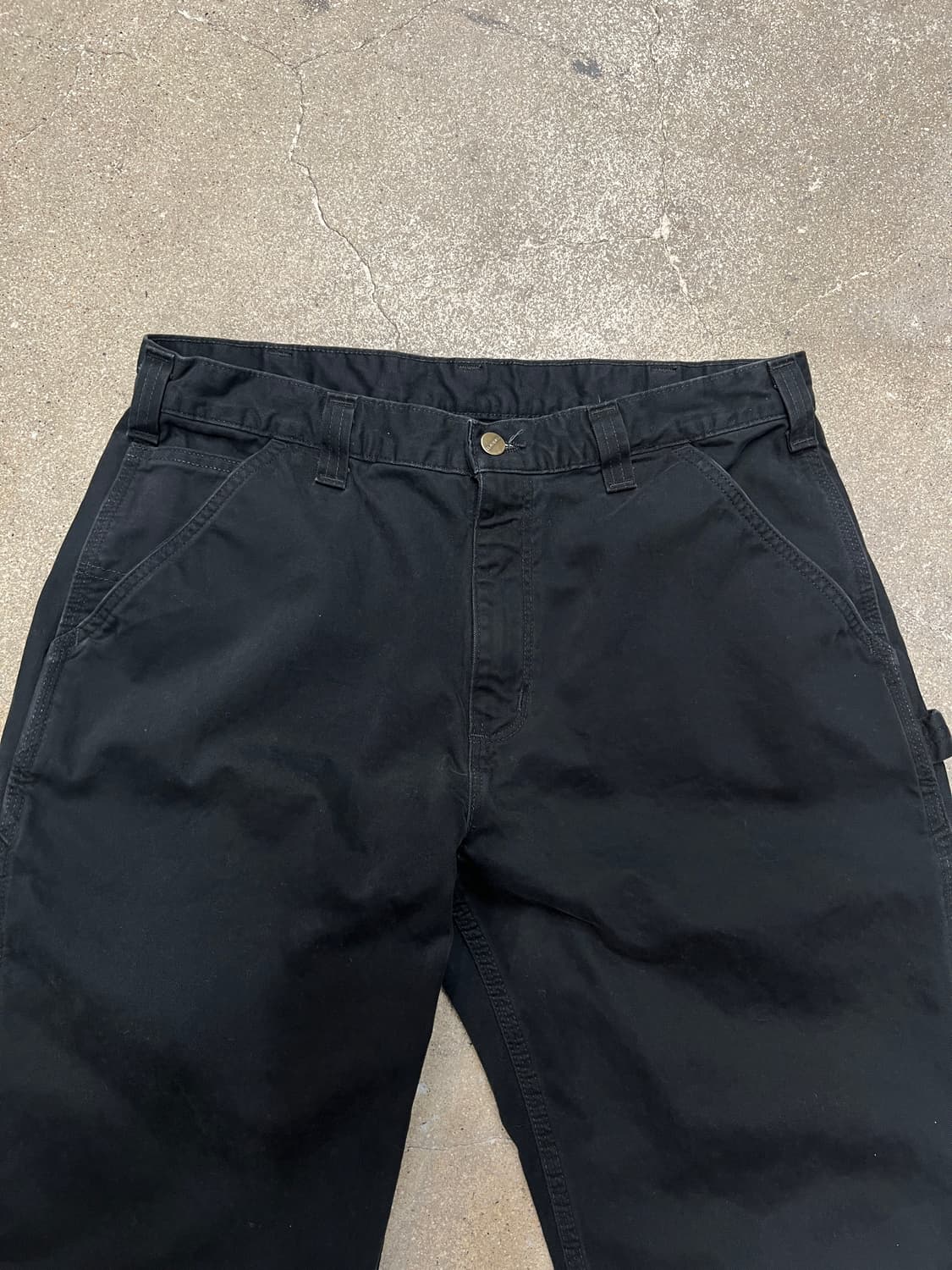 칼하트 피치 코튼 카펜터 워크 팬츠 블랙 상품이미지2