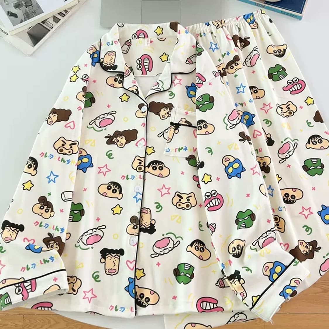 짱구 긴팔,긴바지 잠옷set 상품이미지1