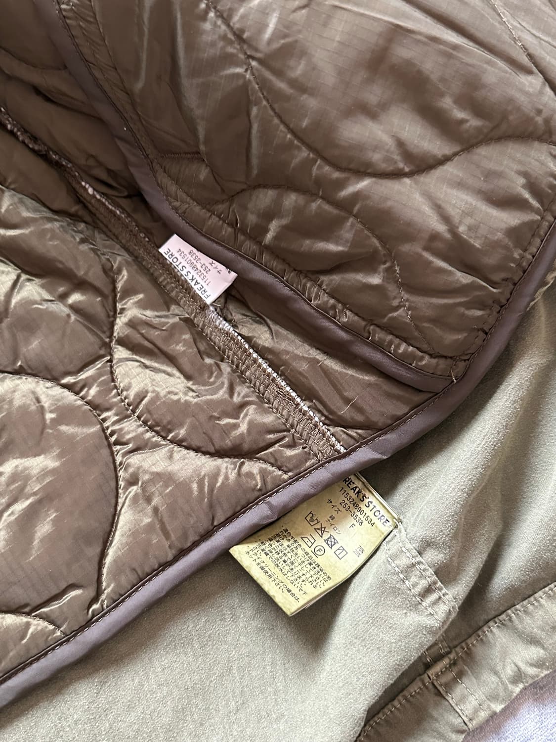 일본 프릭스 스토어 우먼스 M-65 야상 숏코트 올리브 상품이미지6