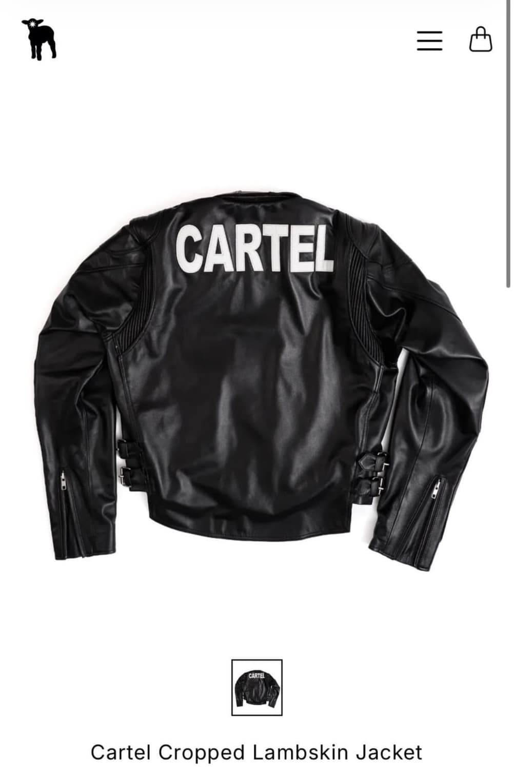 [2] 선데이오프클럽 카르텔 가죽 자켓 상품이미지1