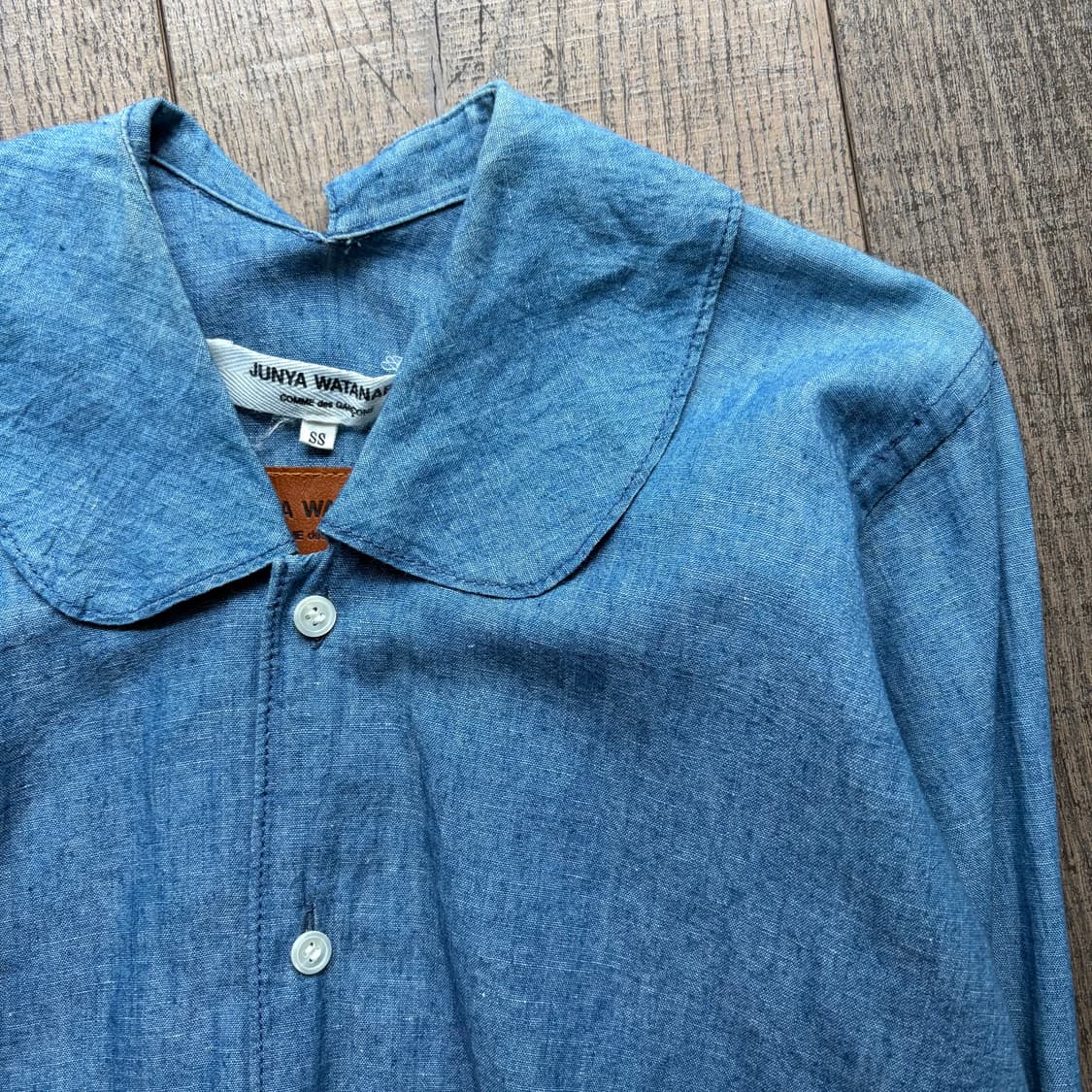 Aged Denim Basic Blouse 상품이미지3