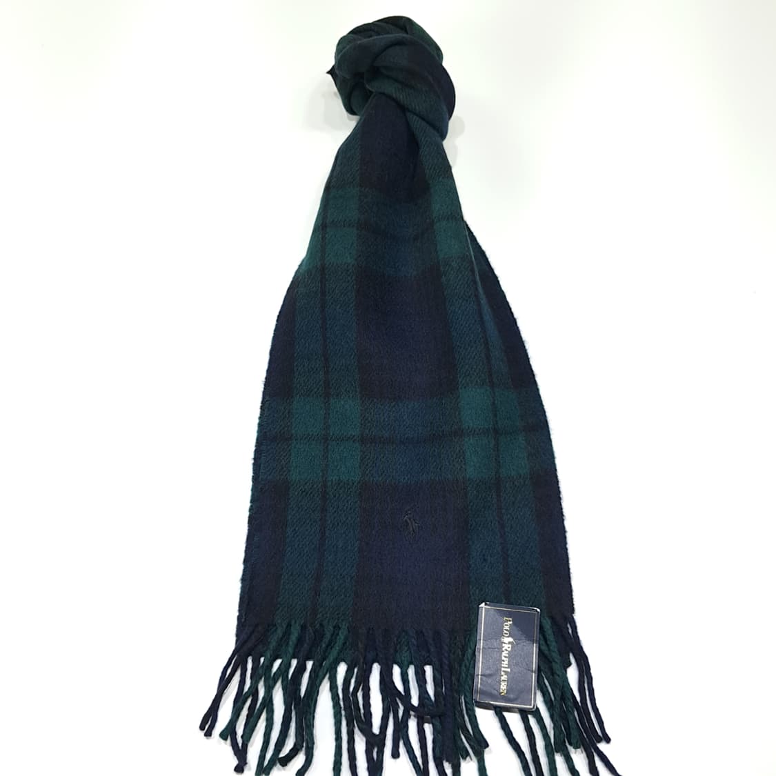 MX530 폴로 00s 이태리판 램스울 블랙워치 네이비그린 머플러 목도 상품이미지1