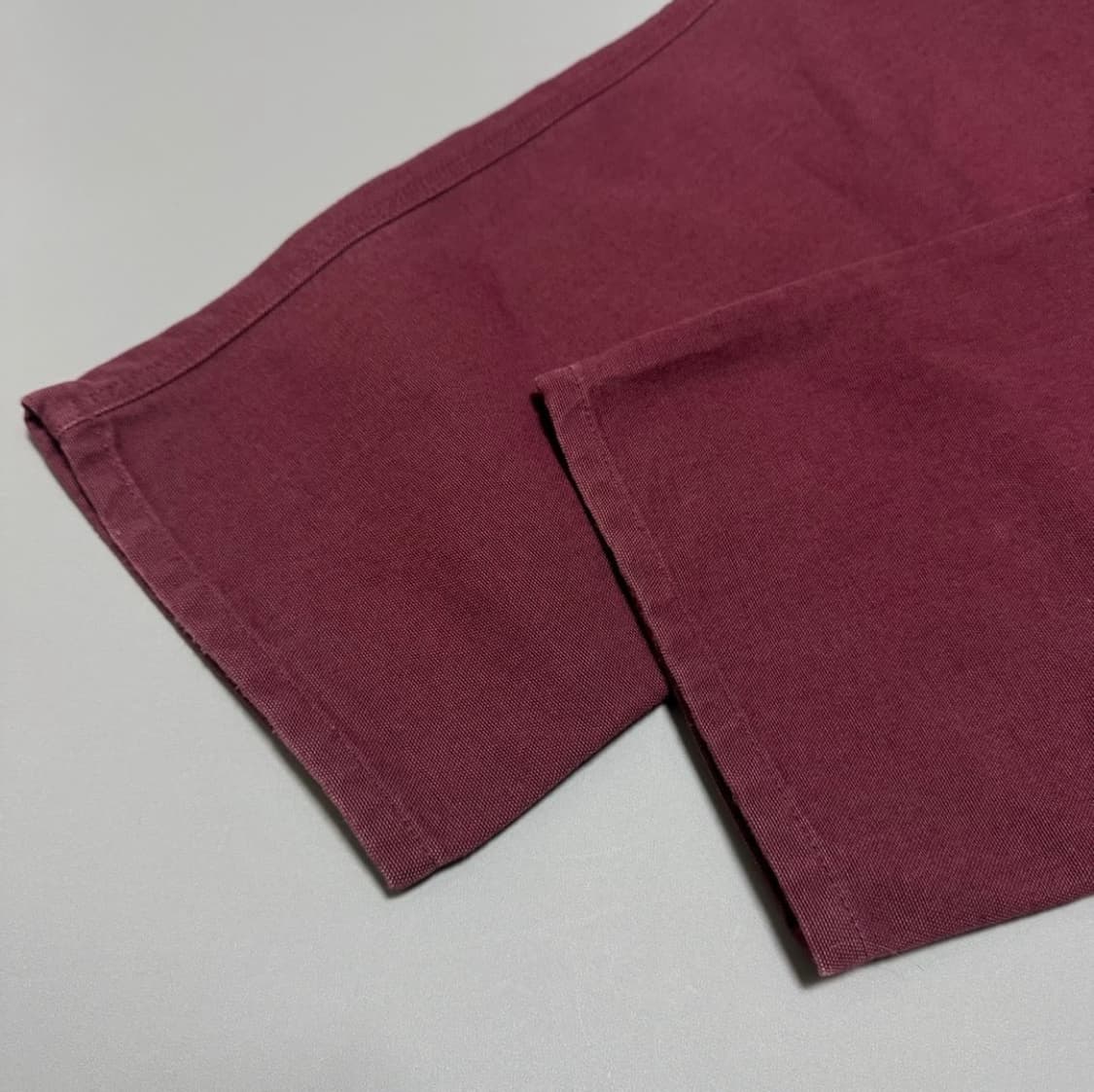 칼하트(Carhartt) 버건디컬러 캔버스 싱글니 팬츠 상품이미지5