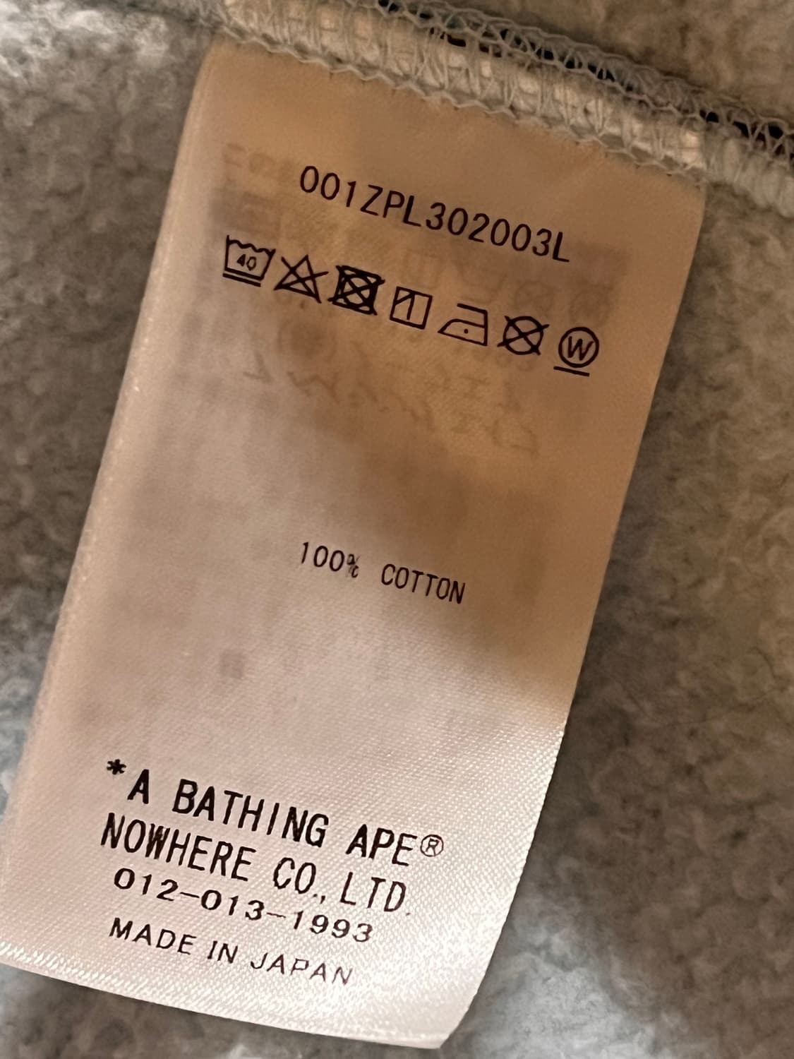 새상품급) 베이프 abc카모 청계 블루 샤크 후드집업  상품이미지4