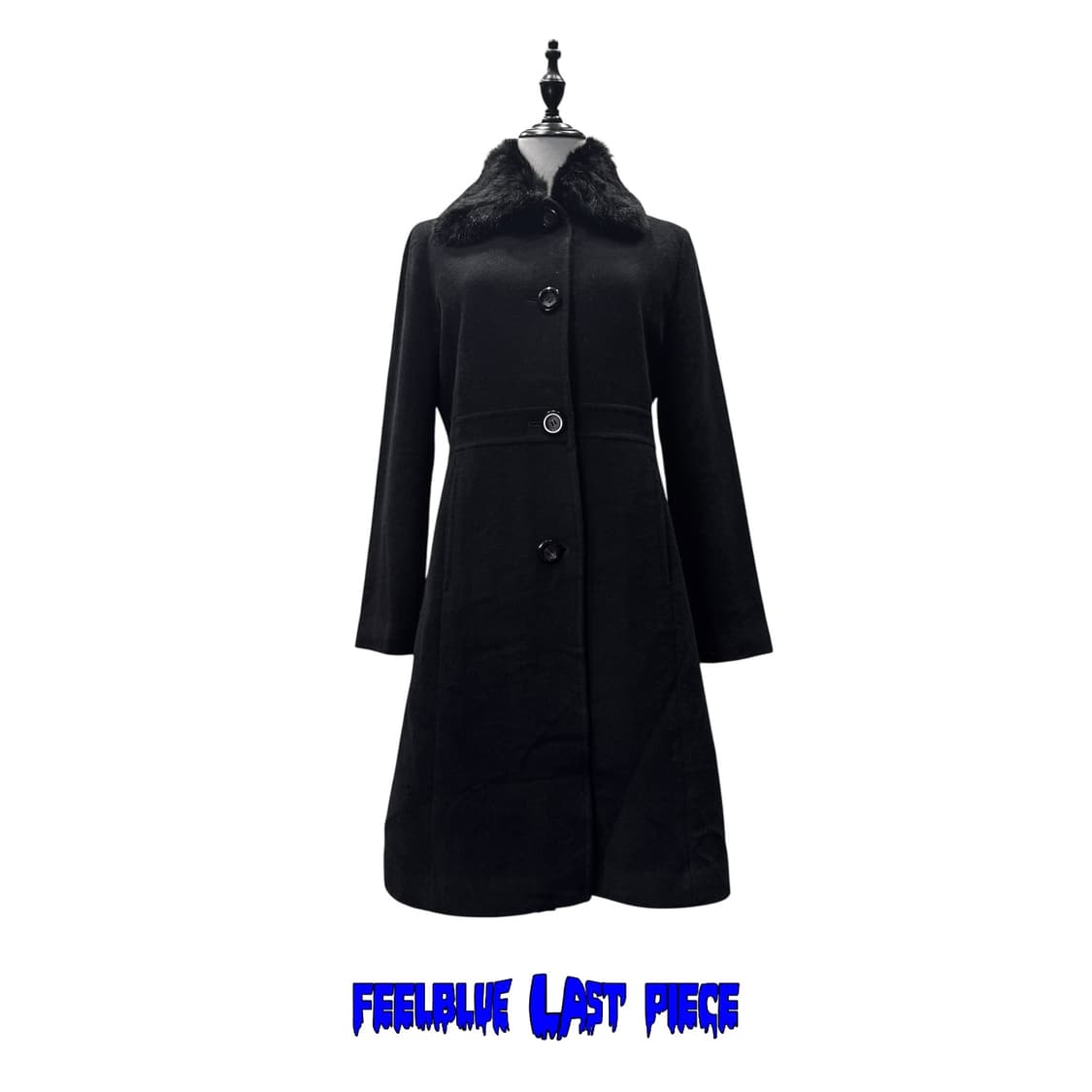 gothic wool blend long coat 상품이미지1