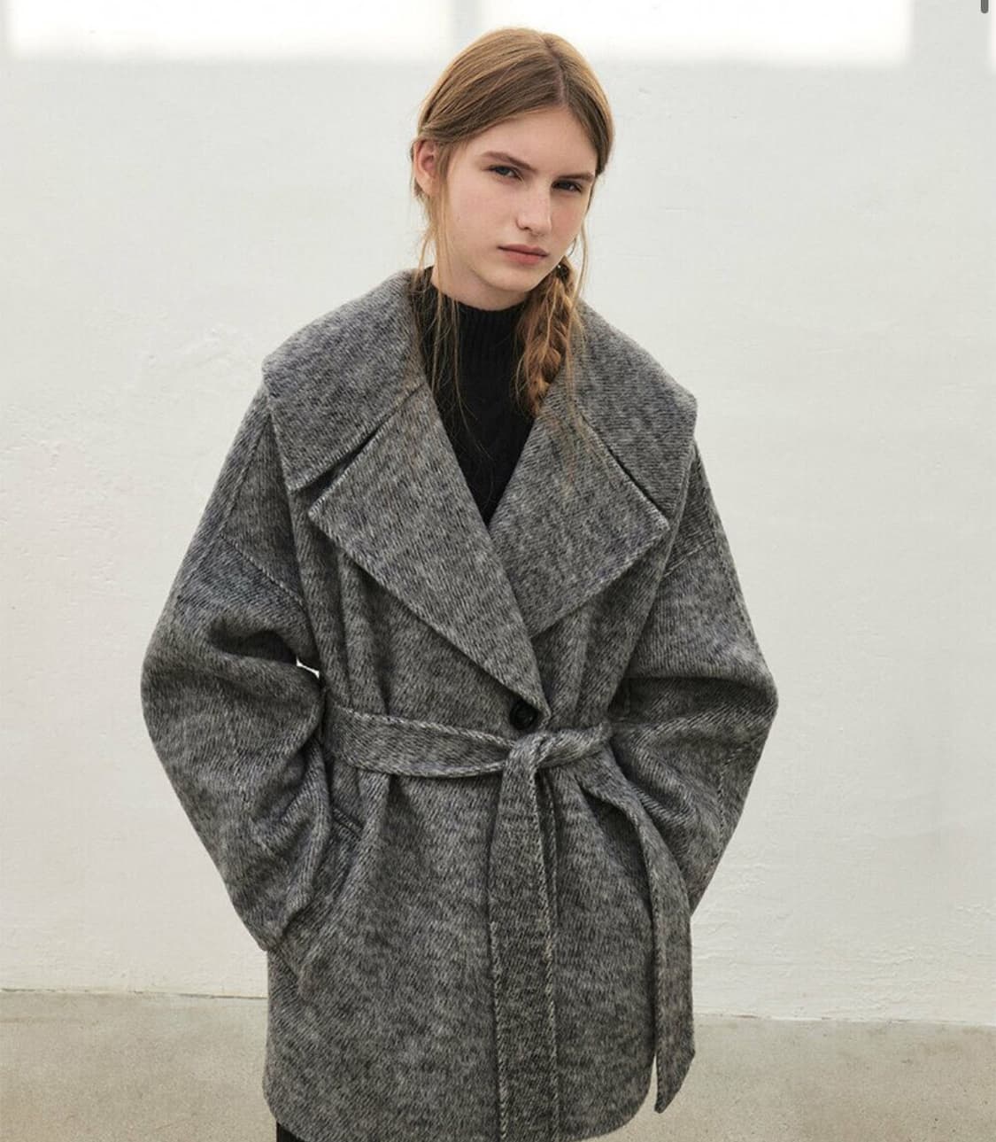 모한 하프 코트(새상품) 상품이미지3