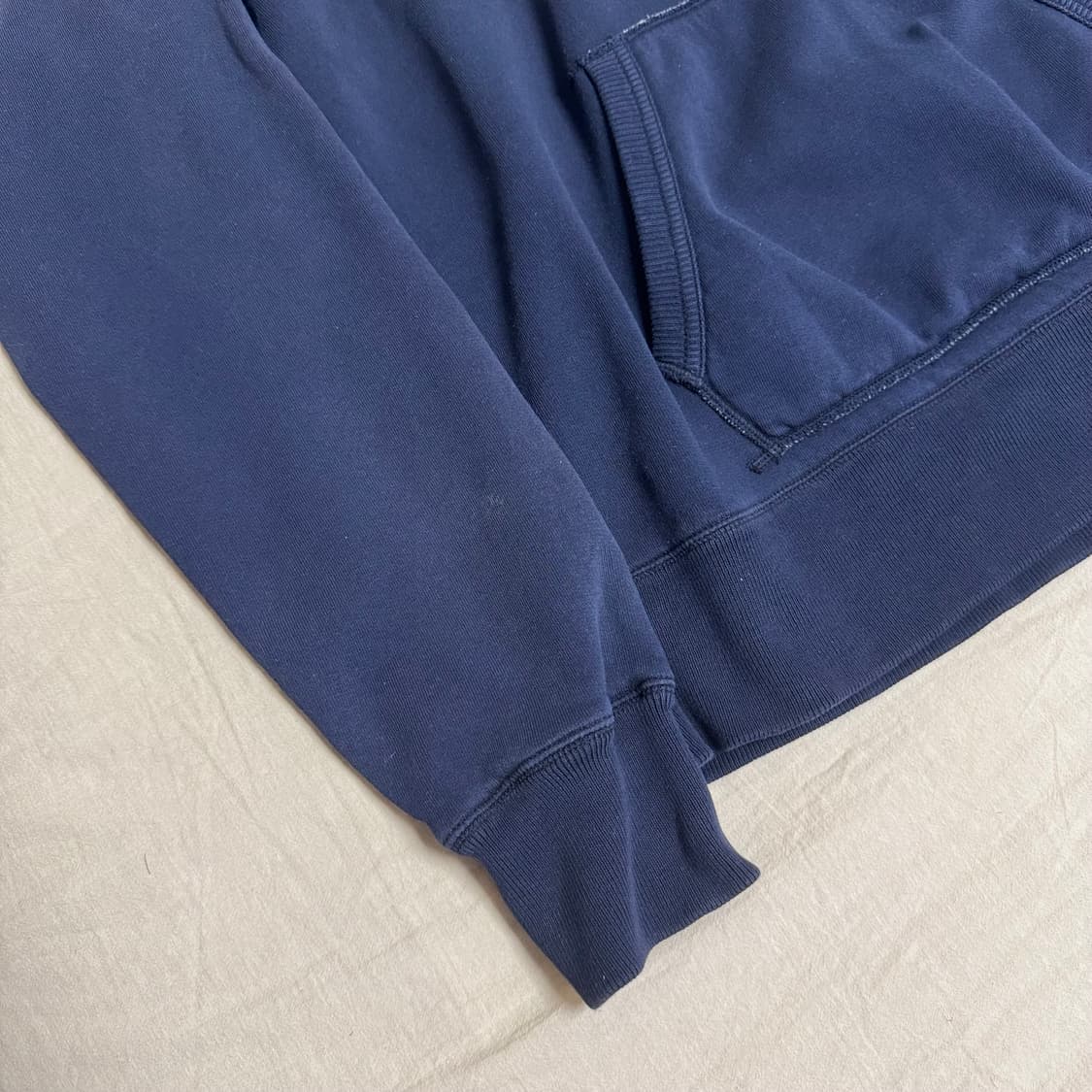 [XL]더블알엘 로고 플리스 후디 네이비 상품이미지2