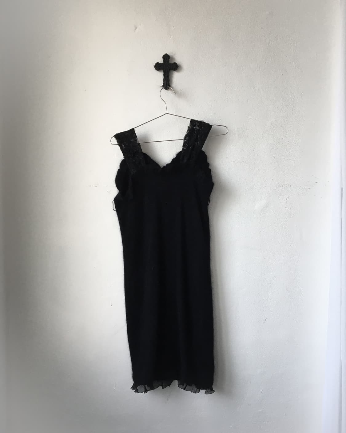 Angora knit sleeveless onepiece 상품이미지2