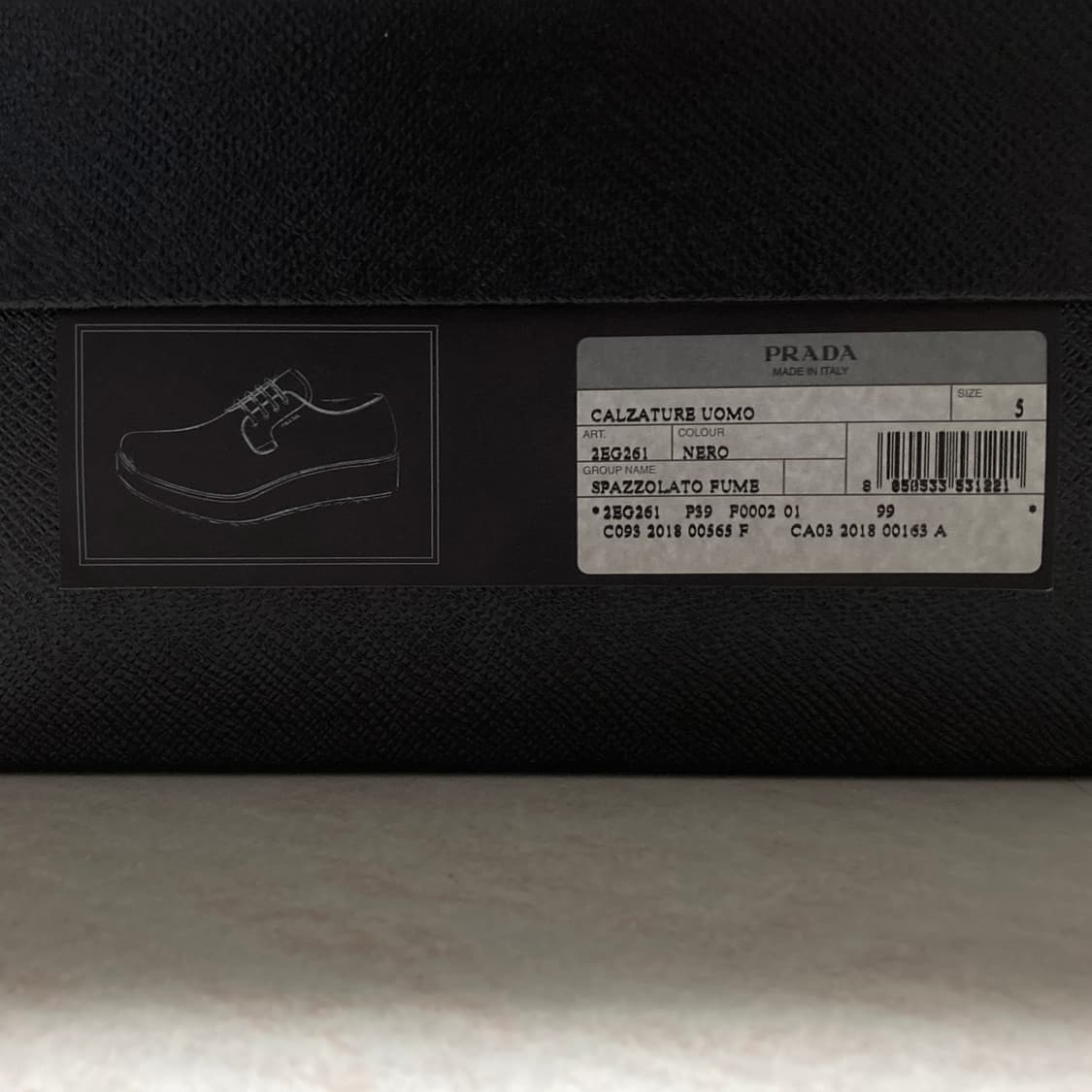 프라다 로퍼 더비슈즈 블랙 5사이즈 상품이미지7