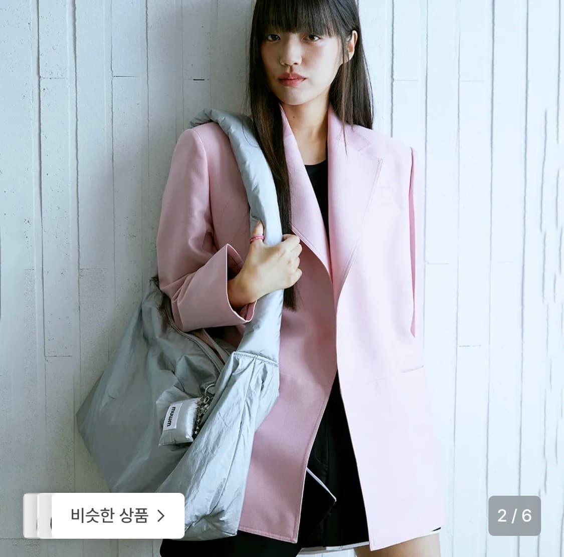무음 muwm 퍼프업 빅백 실버색상 상품이미지3