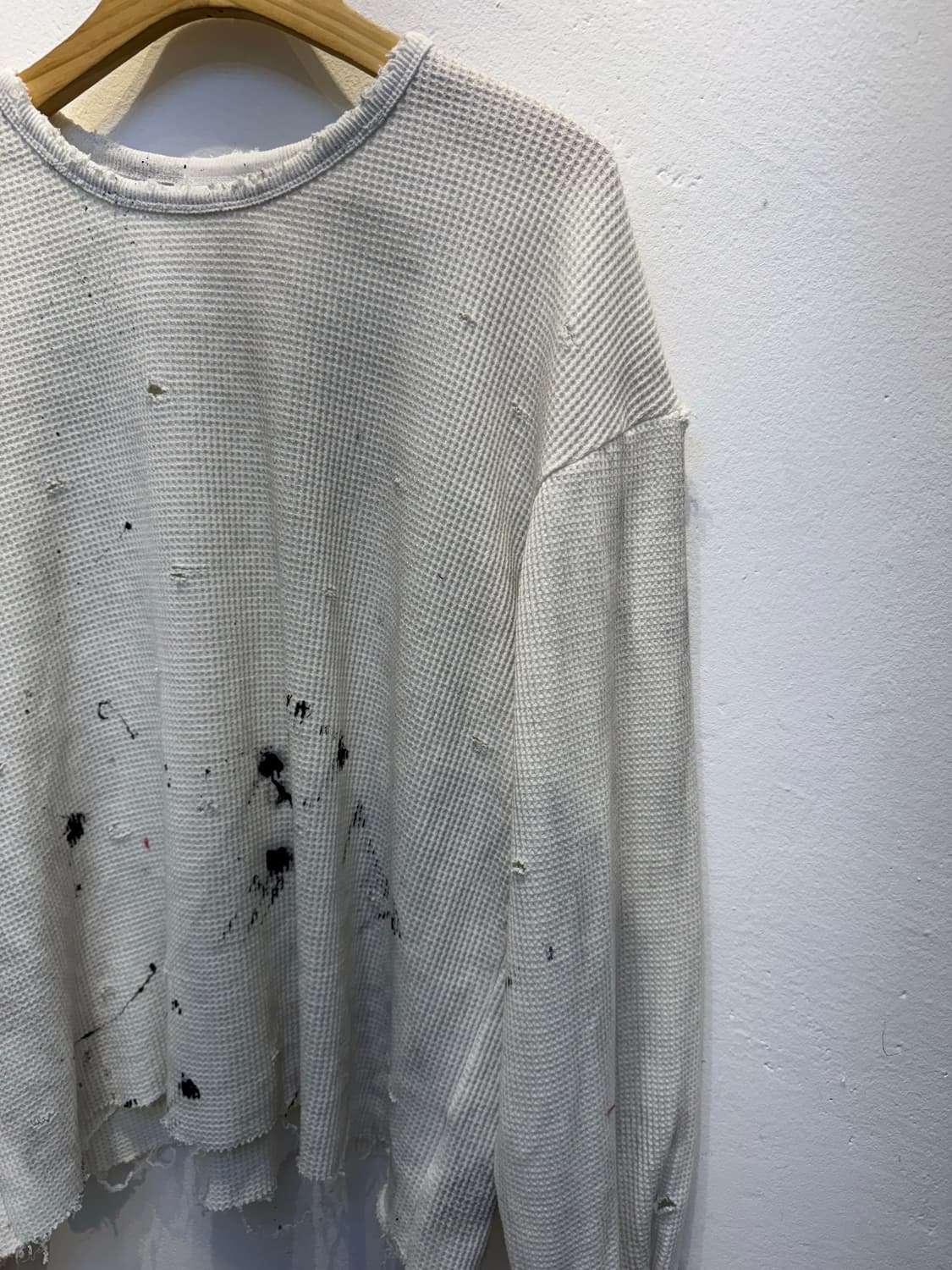 빈티지 와플 긴팔 상품이미지3
