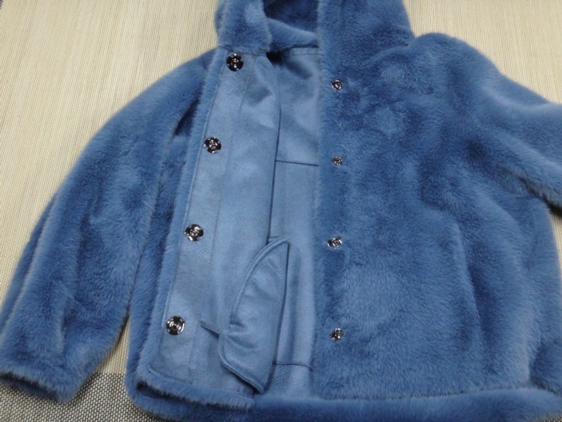 (S/55) LBL 여성 페이크 밍크 퍼 후드 자켓 상품이미지6