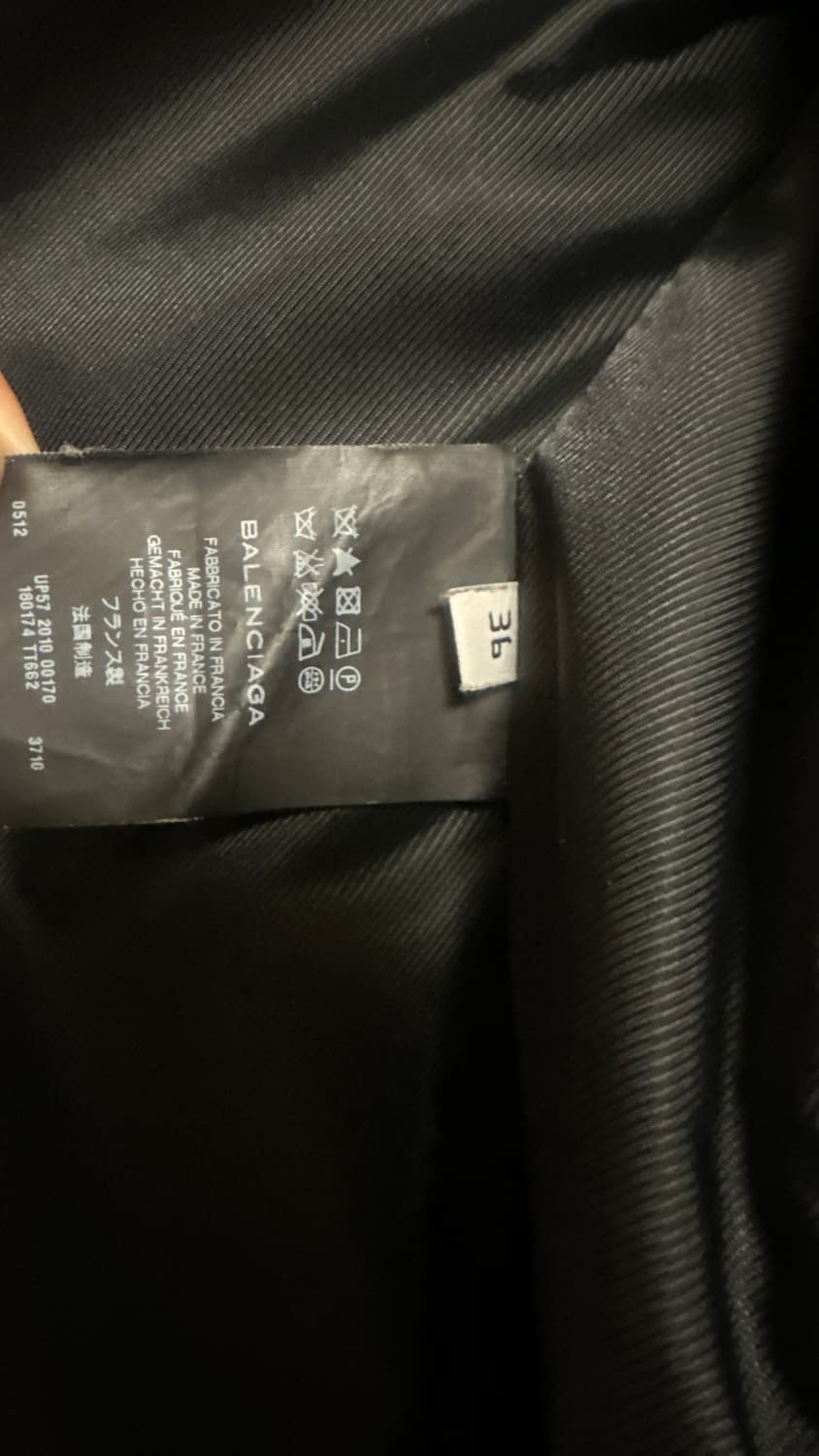 발렌시아가 램스킨 레더자켓 36 상품이미지10