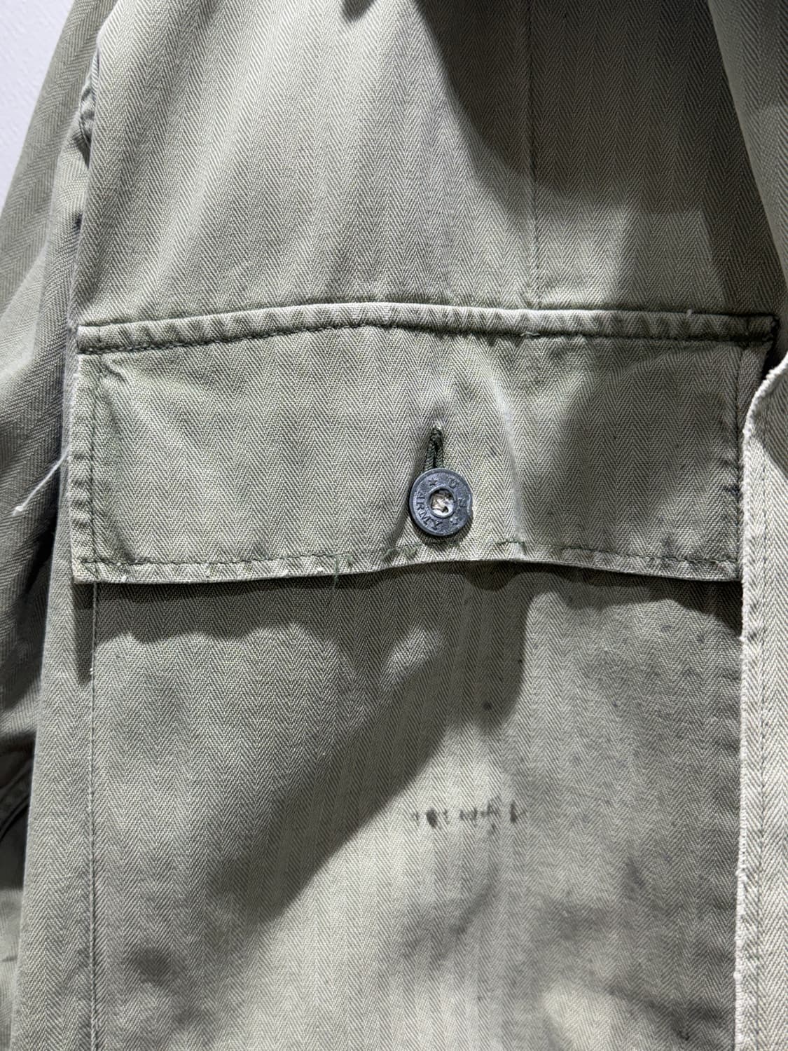 레어 40s 미군 M43 HBT 셔츠 (초기형) 상품이미지3