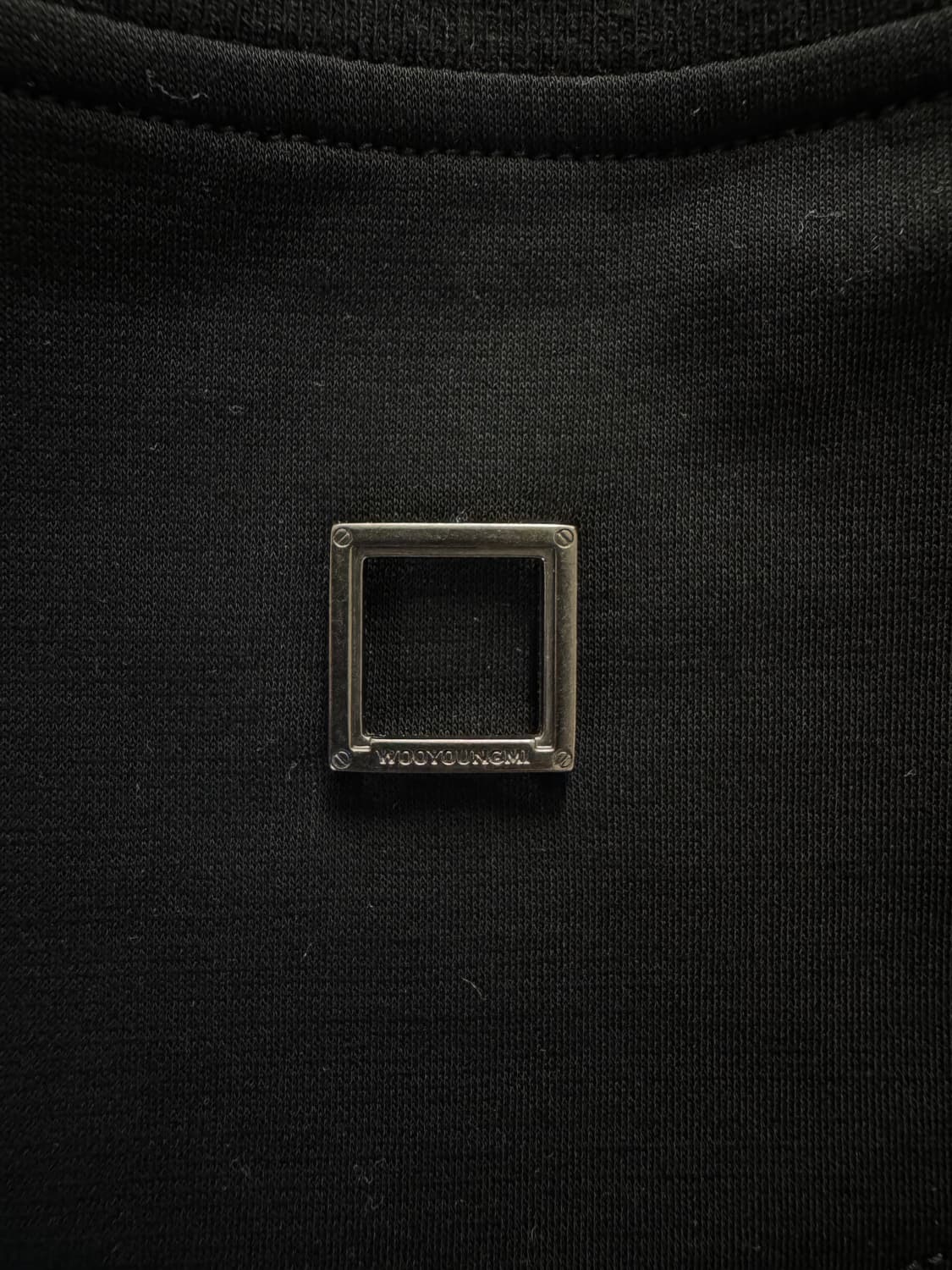 [새제품] 우영미 25fw 블랙 레터링 로고 반팔티 48 상품이미지10