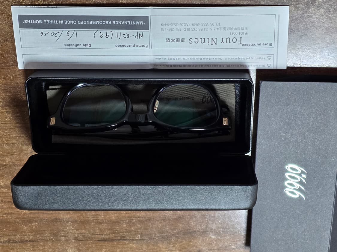 포나인즈 하이엔드 np-02h 검정 뿔테 999.9 상품이미지4