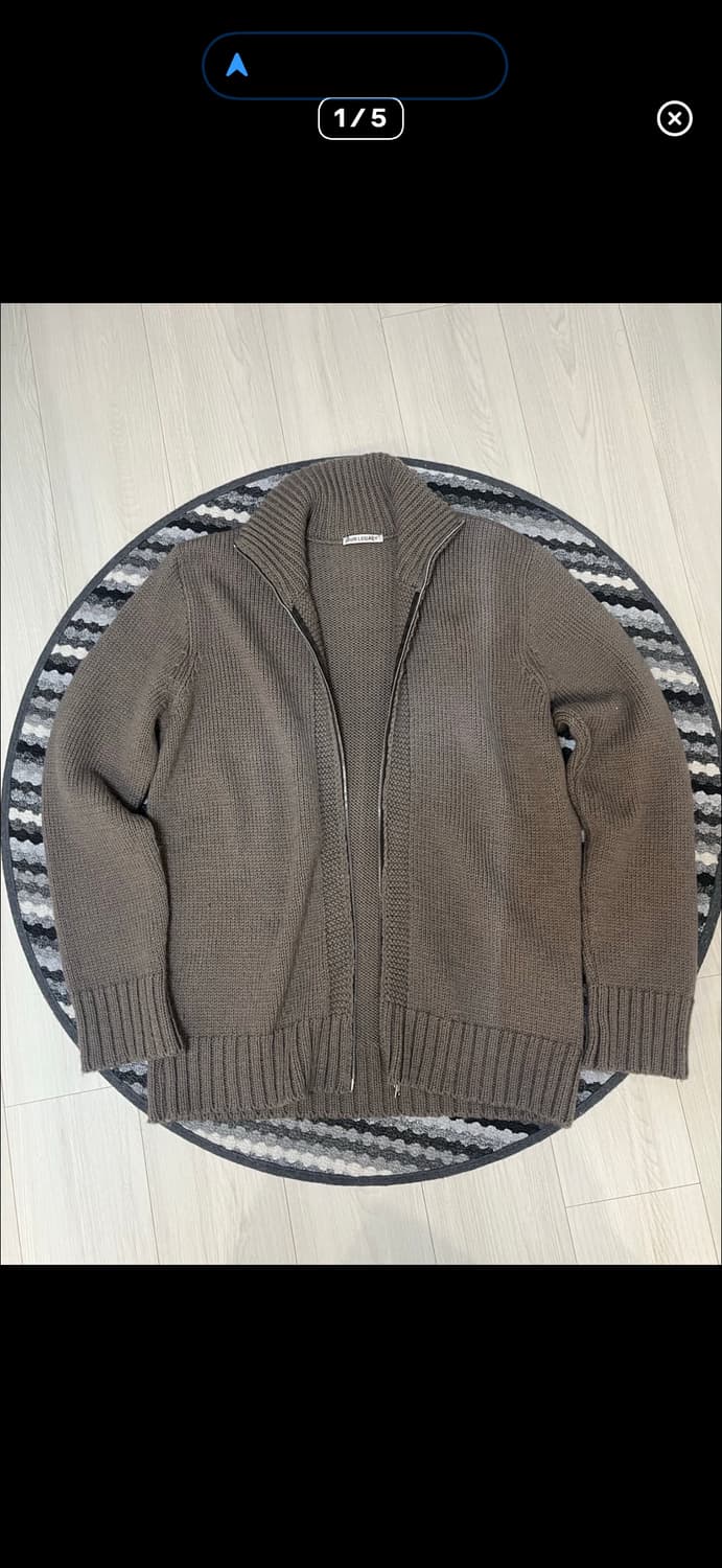 아워레가시 울 니트집업 가디건 48 상품이미지1