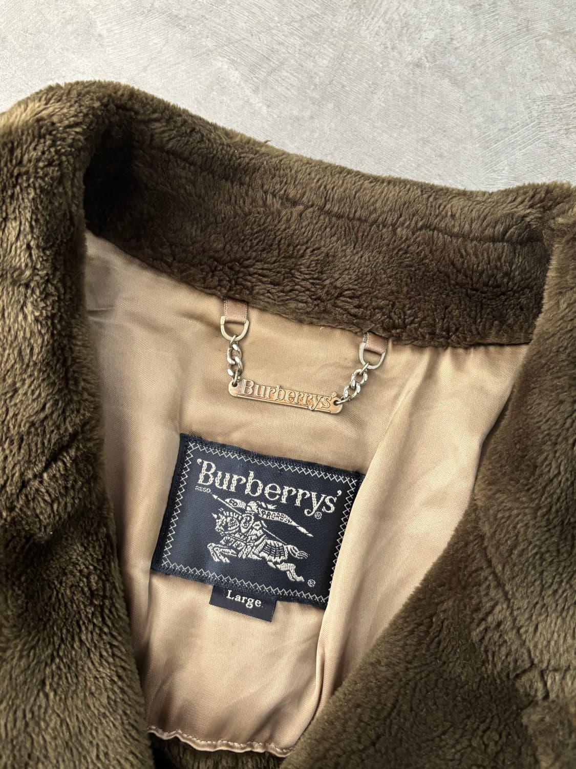 Burberry 버버리 퍼 안감 브라운 울 싱글 코트 상품이미지4