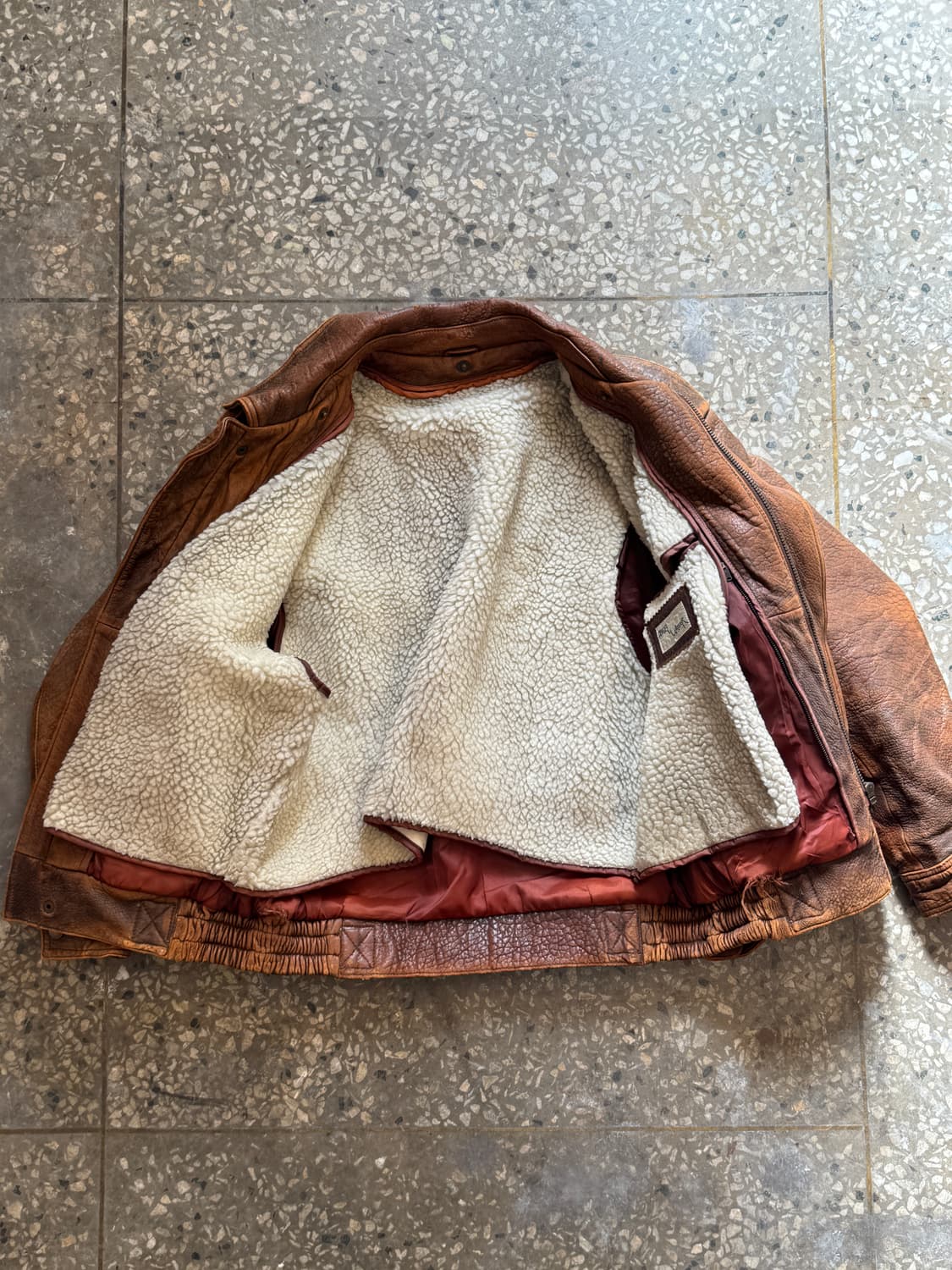 90s 빈티지 소가죽 자켓(O49) 상품이미지4