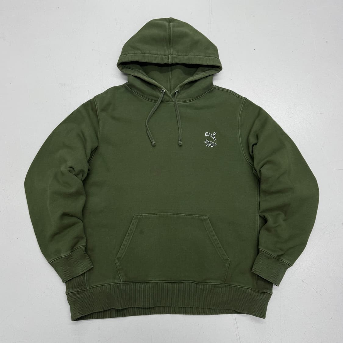 푸마 X 메종키츠네 후드티 카키 상품이미지2