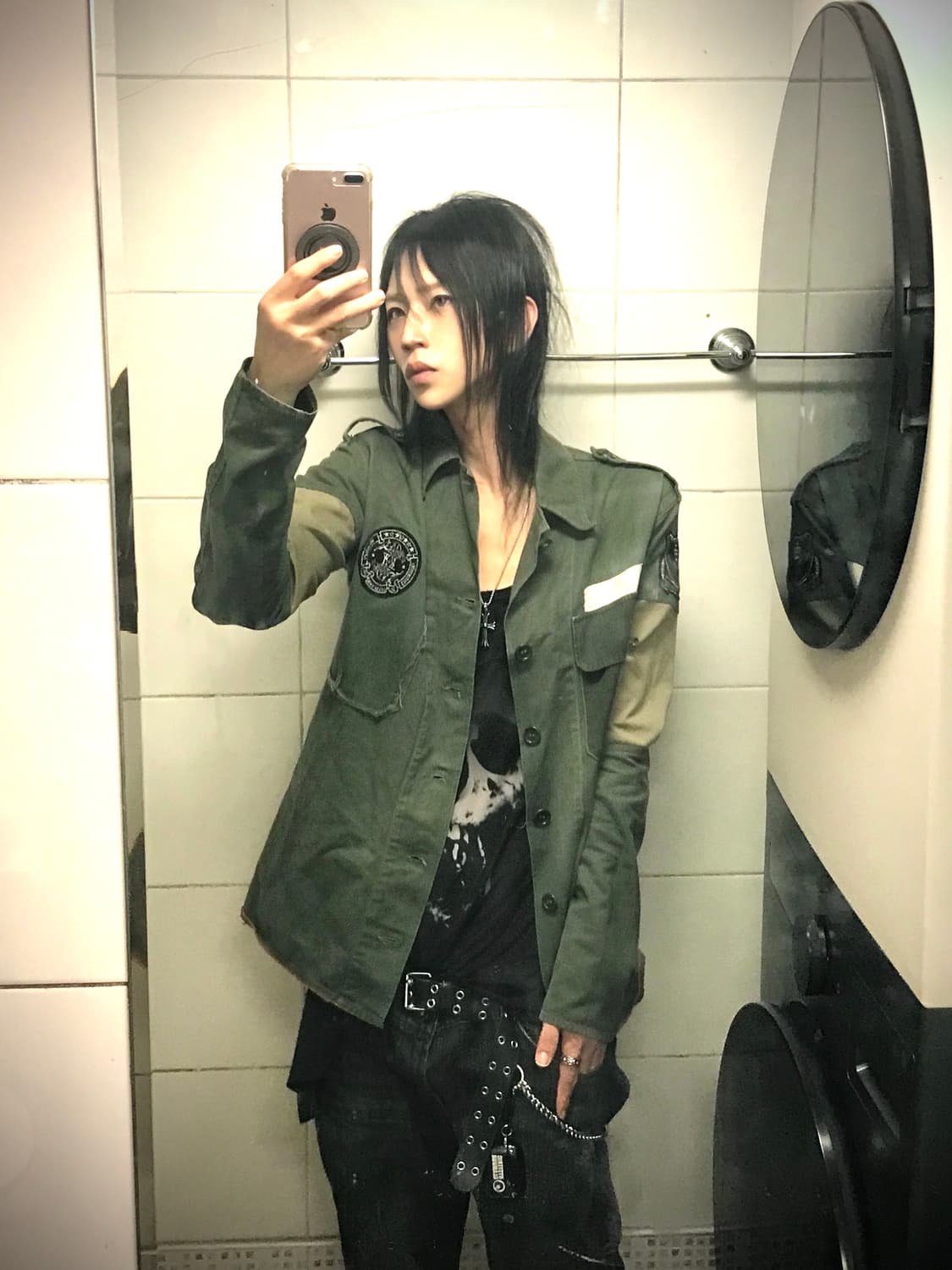 (Sergeant salutes)patchwork military shi 상품이미지9