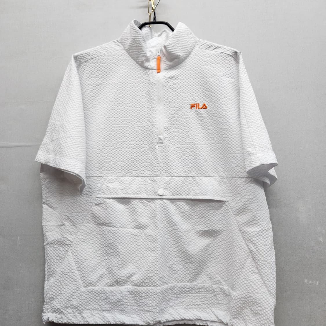 휠라 로고자수 시어서커 반팔 스트링 아노락 M(XL) 상품이미지1