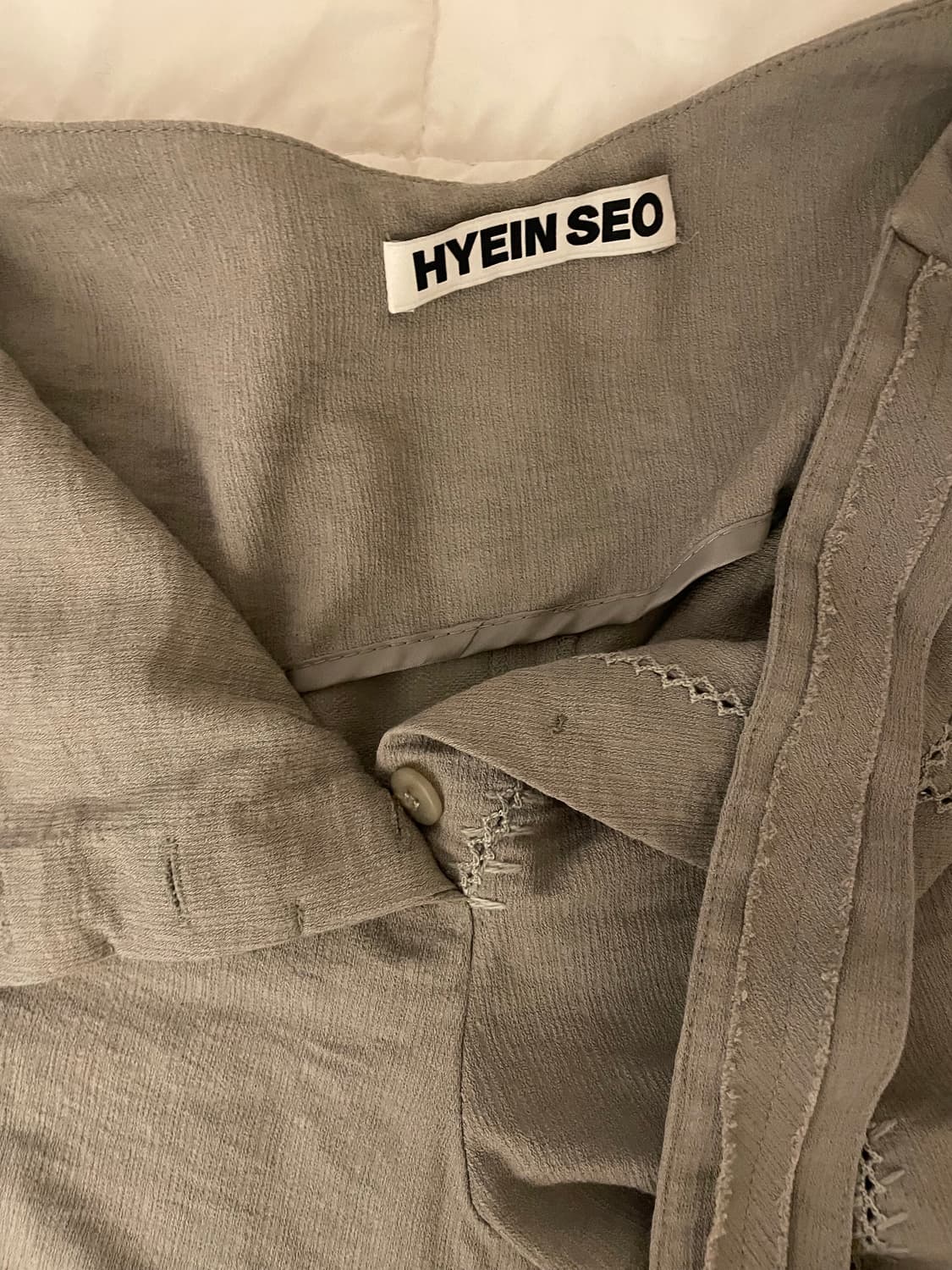 혜인서 부츠컷 크로스 스티치 팬츠 01 상품이미지1