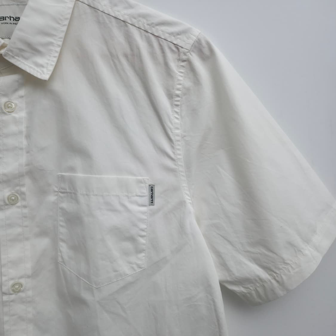 [M] 칼하트 wip 화이트 반팔 셔츠 상품이미지4