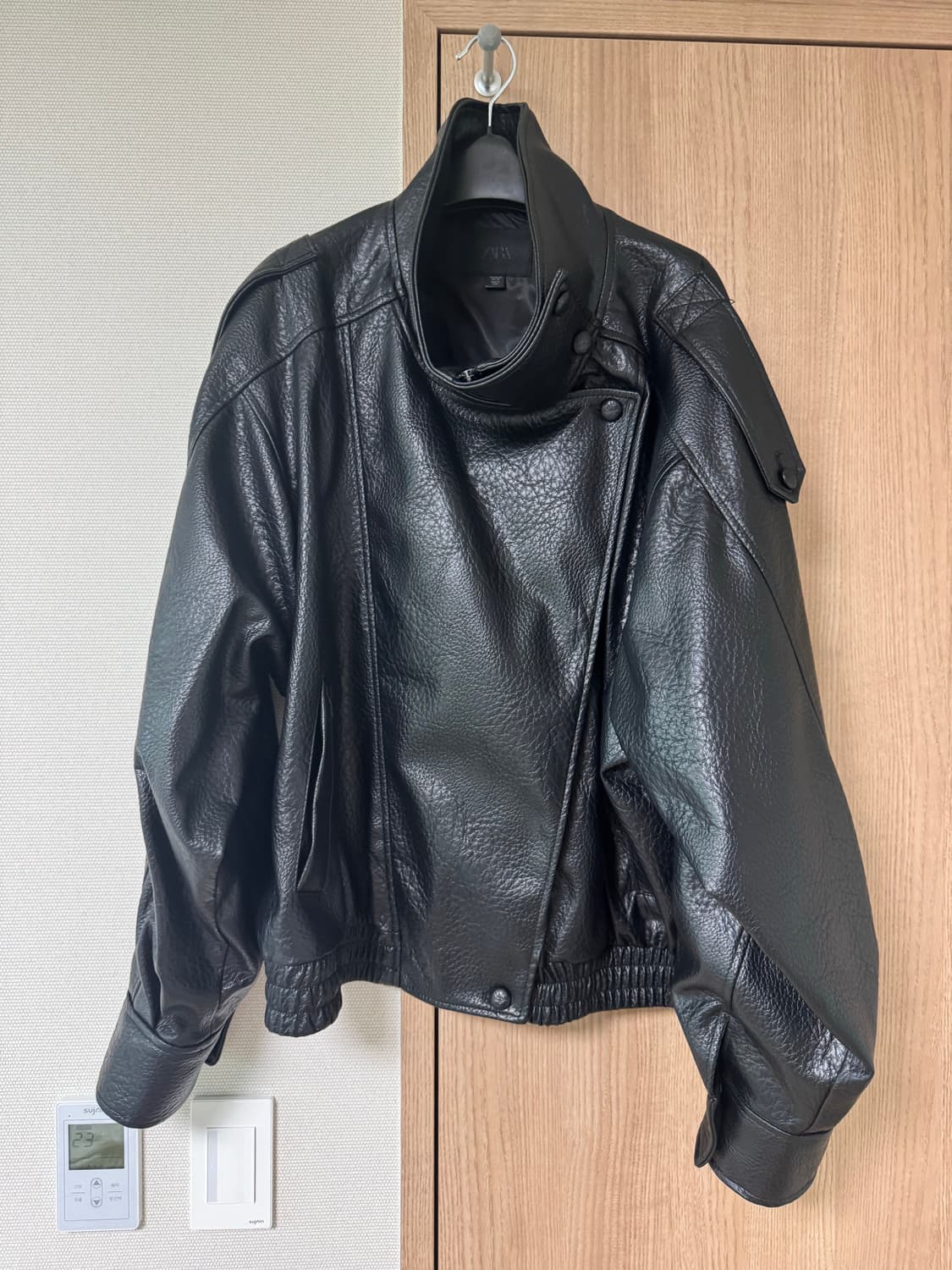 자라 페이크 레더 점퍼 XL 상품이미지1