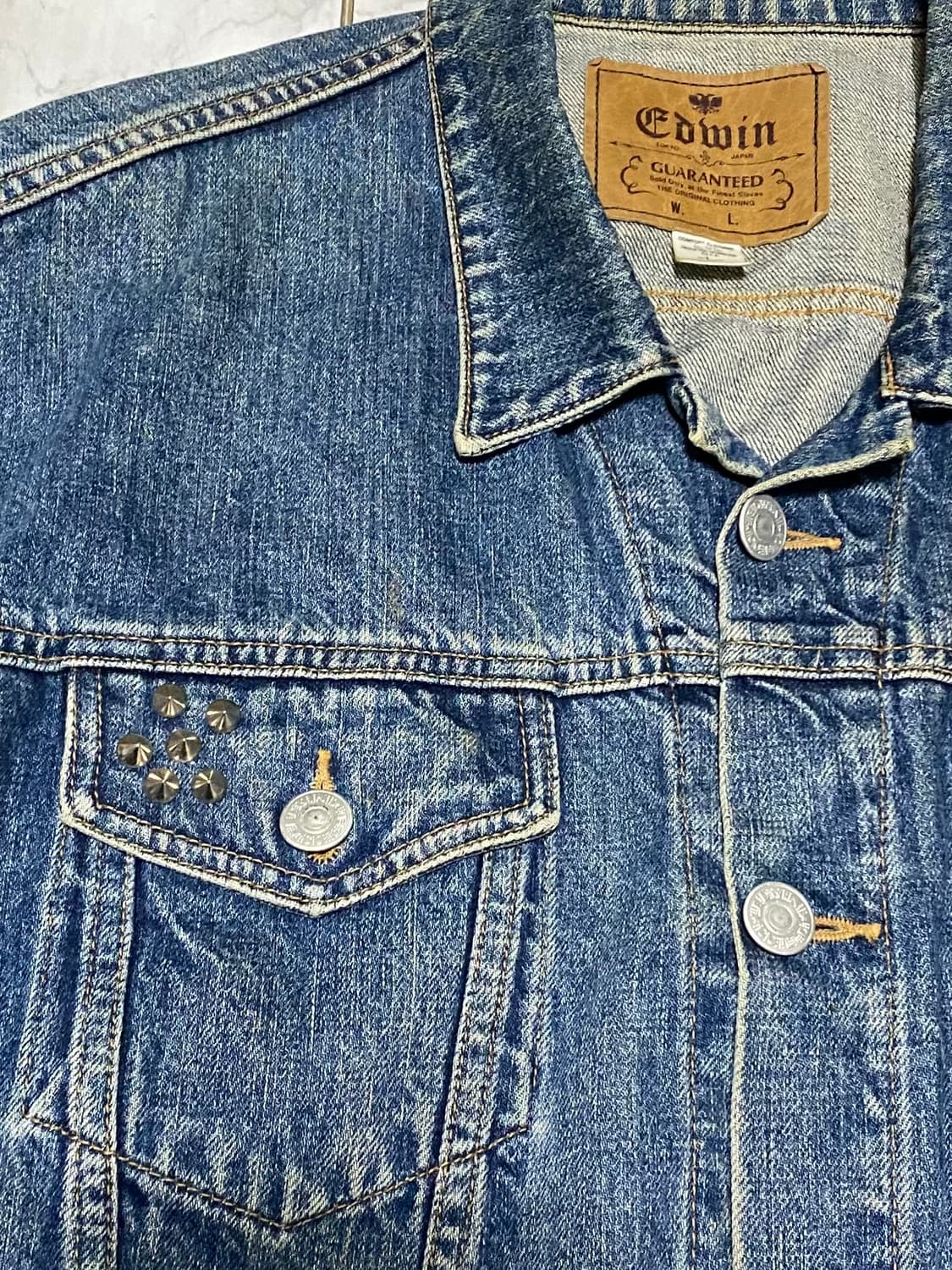 에드윈 빈티지 오버핏 찡 청자켓 105 ~ 110 상품이미지3