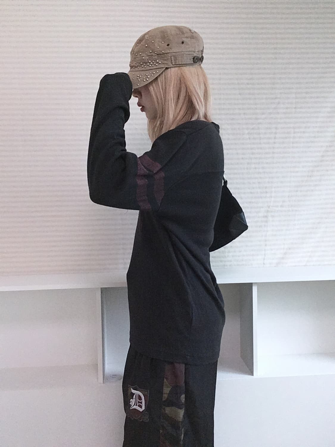 jpn vintage black washing printing long  상품이미지6