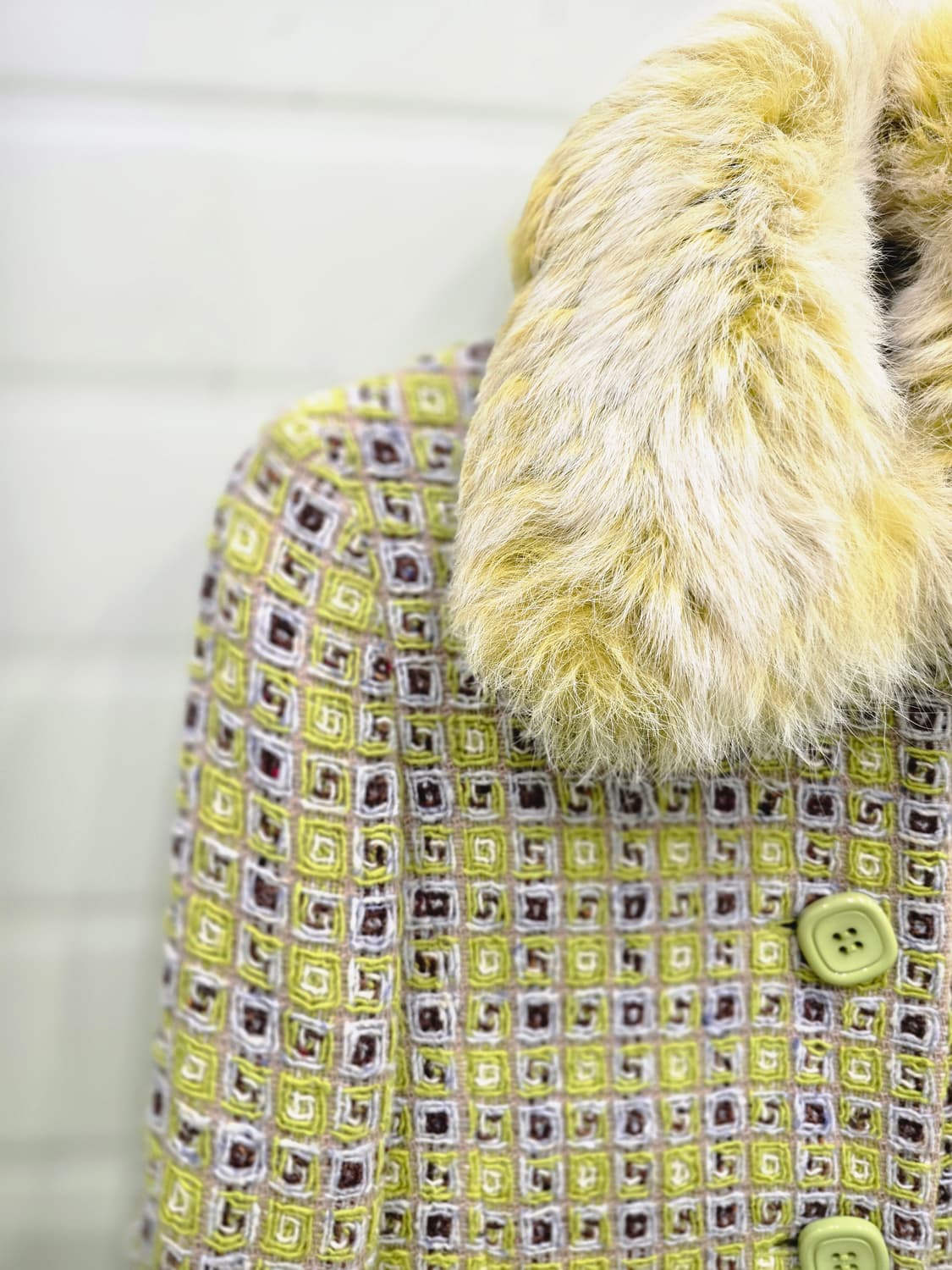 Lemon mood 울 코트 일본 빈티지(래빗 퍼 카라) 상품이미지2